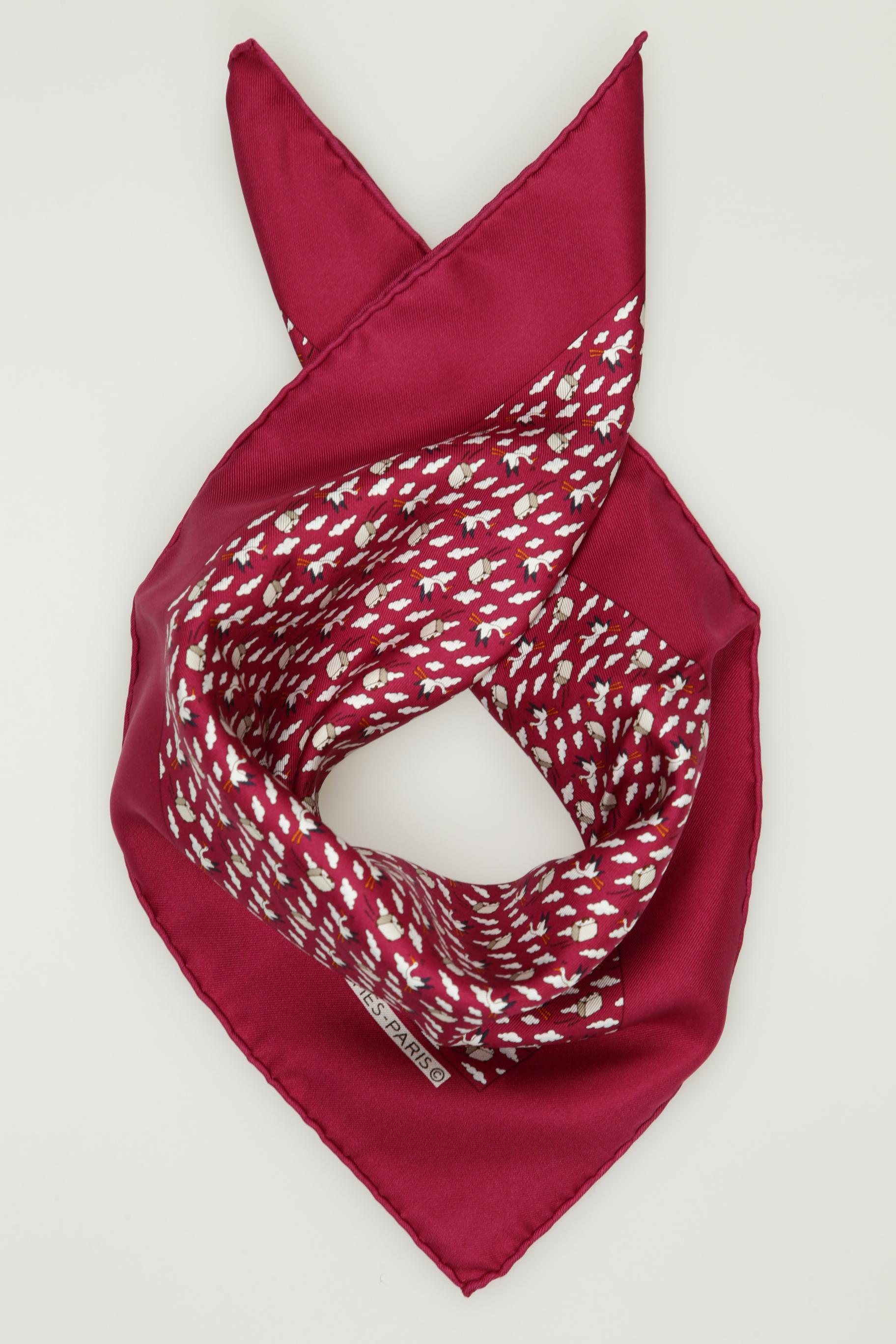 

Hermes Damen Schal, bordeaux, Gr.