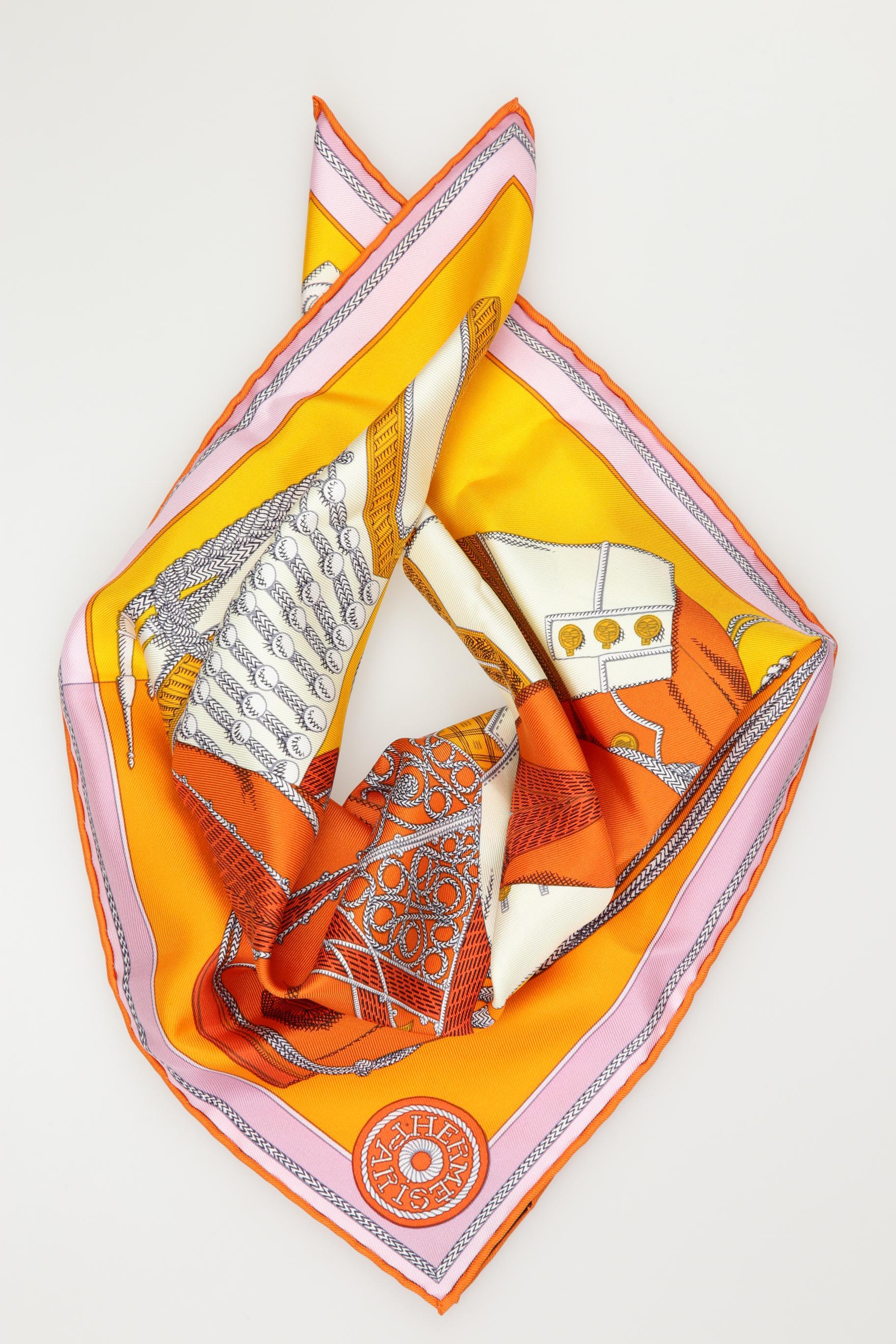 

Hermes Damen Schal, orange, Gr.