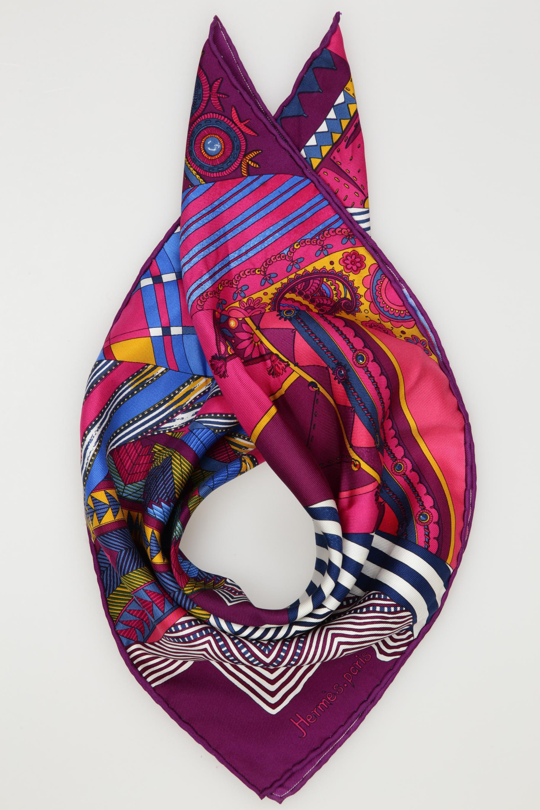 

Hermes Damen Schal, mehrfarbig, Gr.
