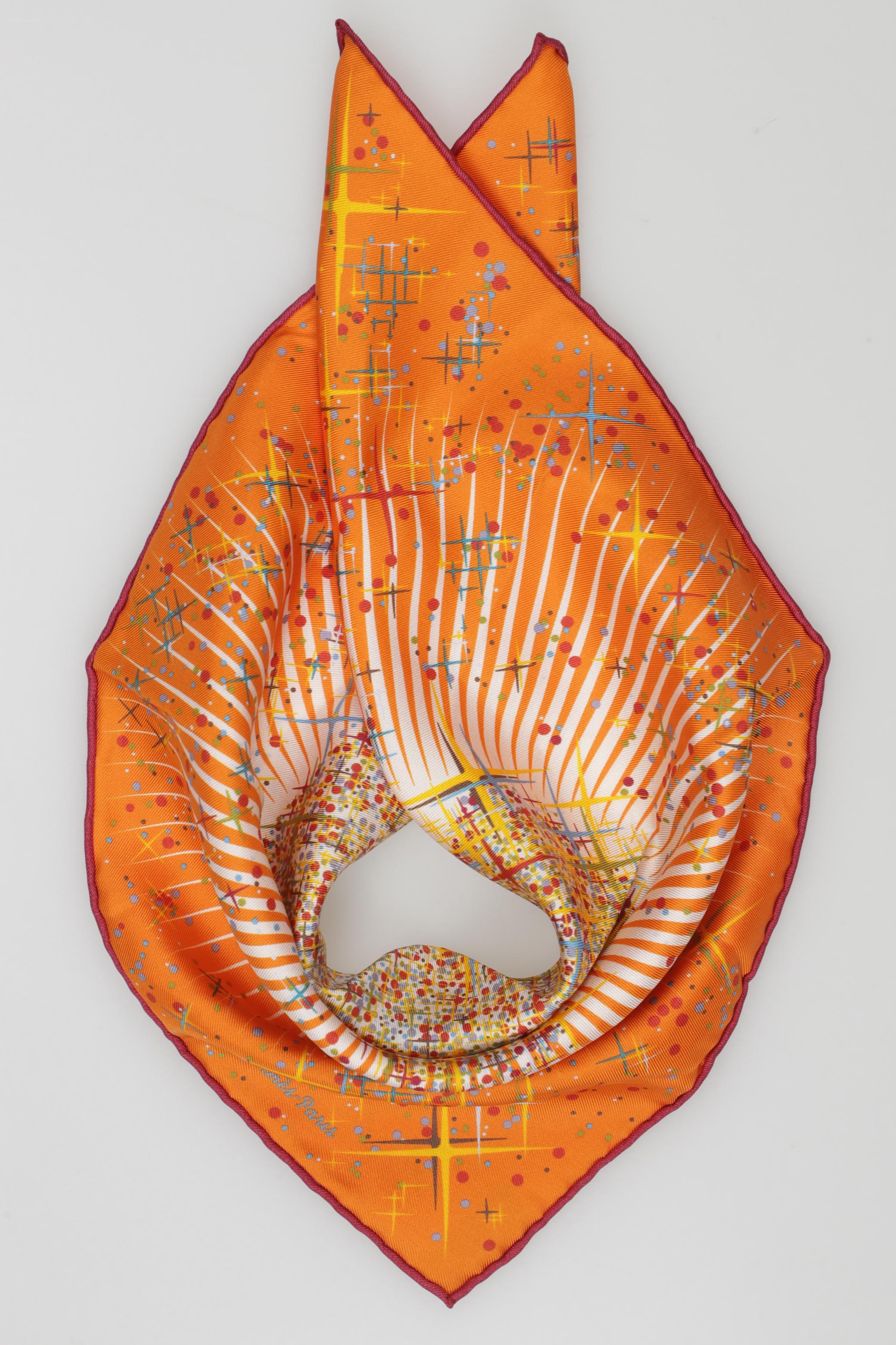 

Hermes Damen Schal, orange, Gr.