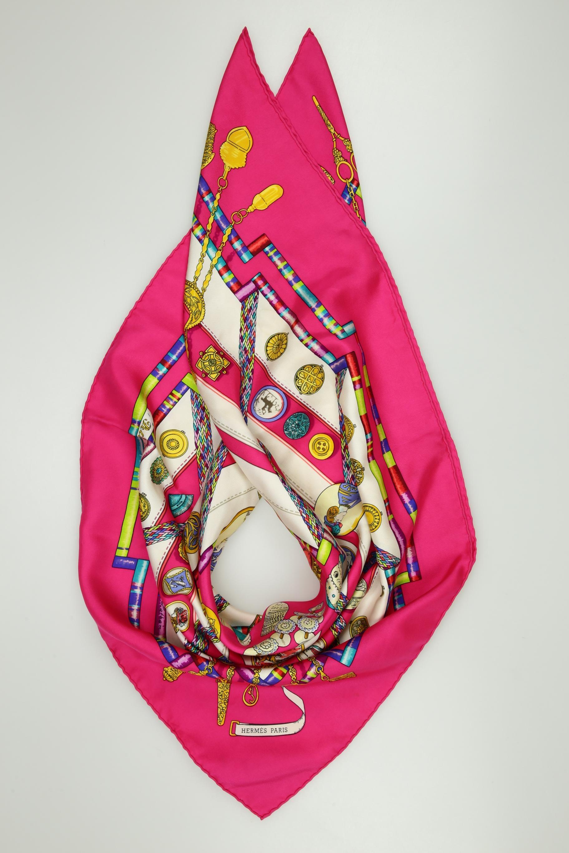 

Hermes Damen Schal, pink, Gr.