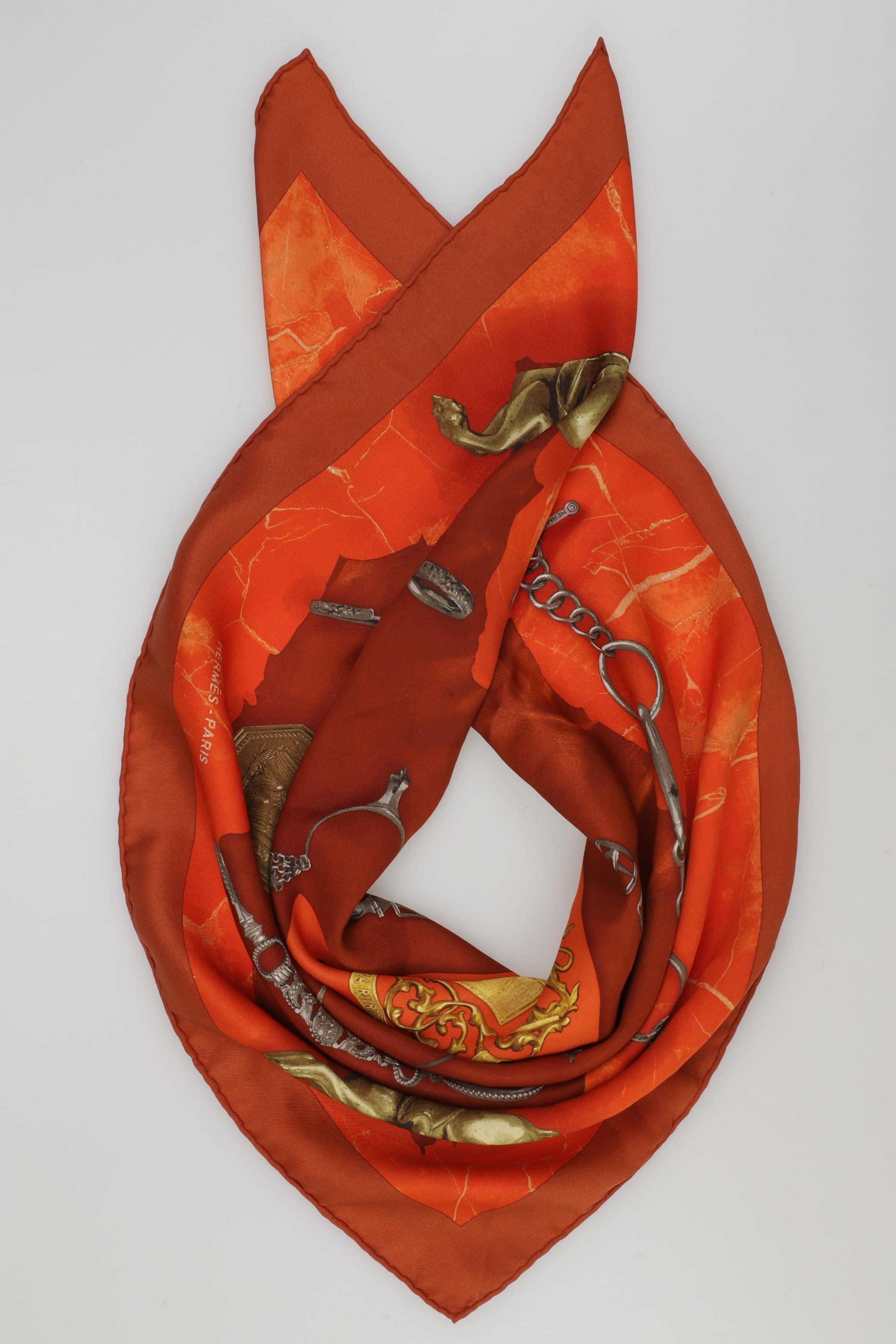 

Hermes Damen Schal, orange, Gr.