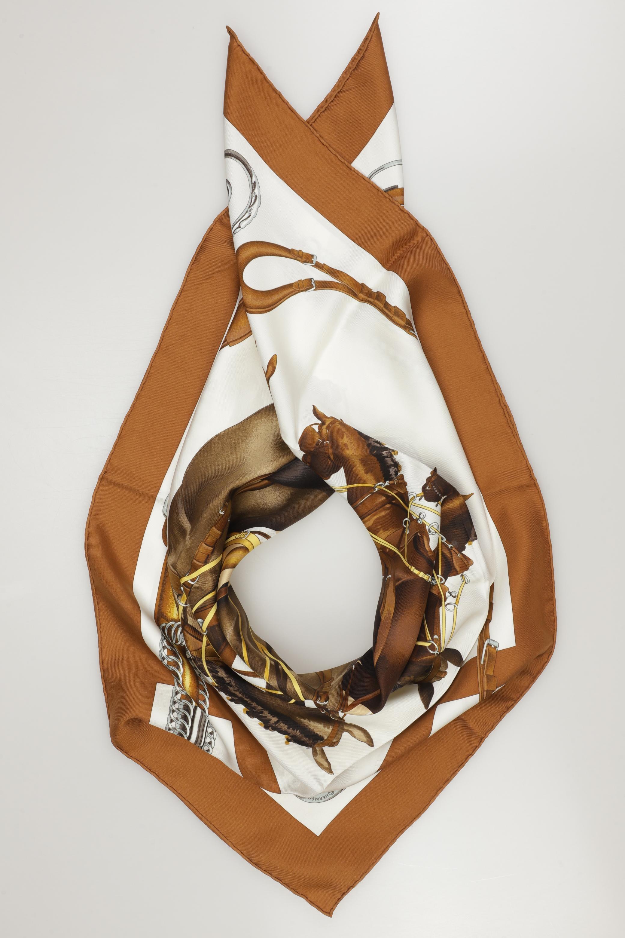 

Hermes Damen Schal, braun, Gr.