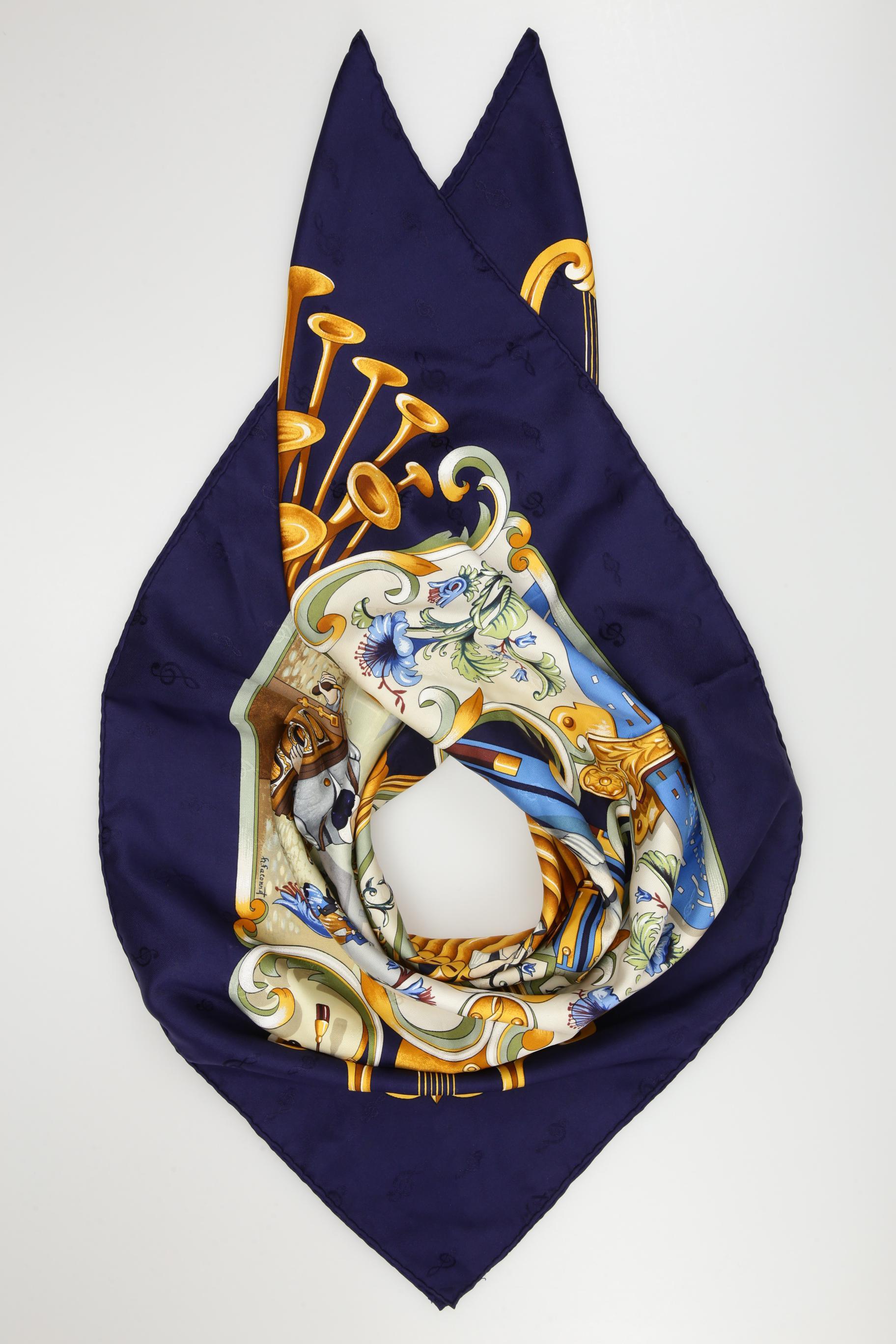 

Hermes Damen Schal, marineblau, Gr.