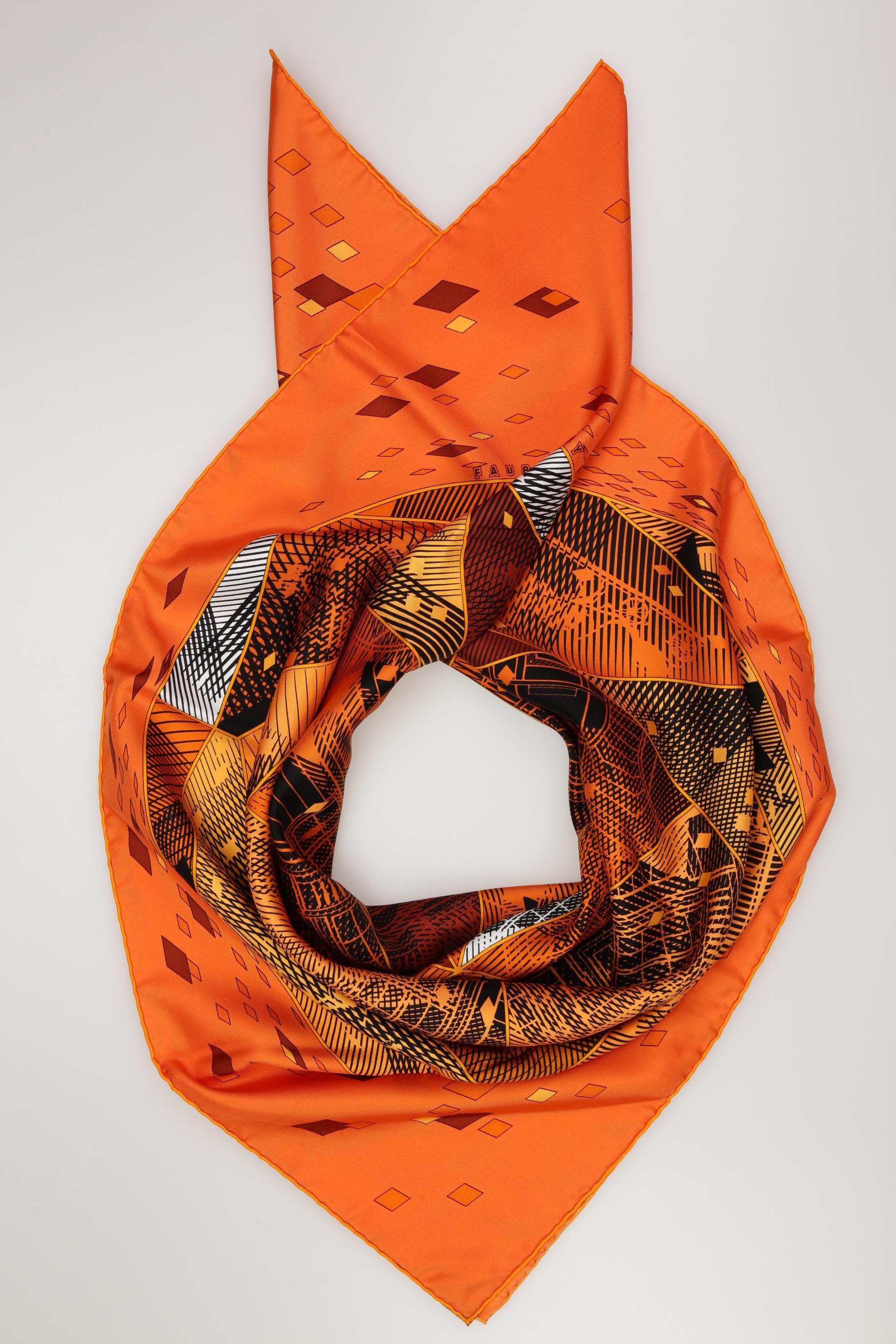 

Hermes Damen Schal, orange, Gr.