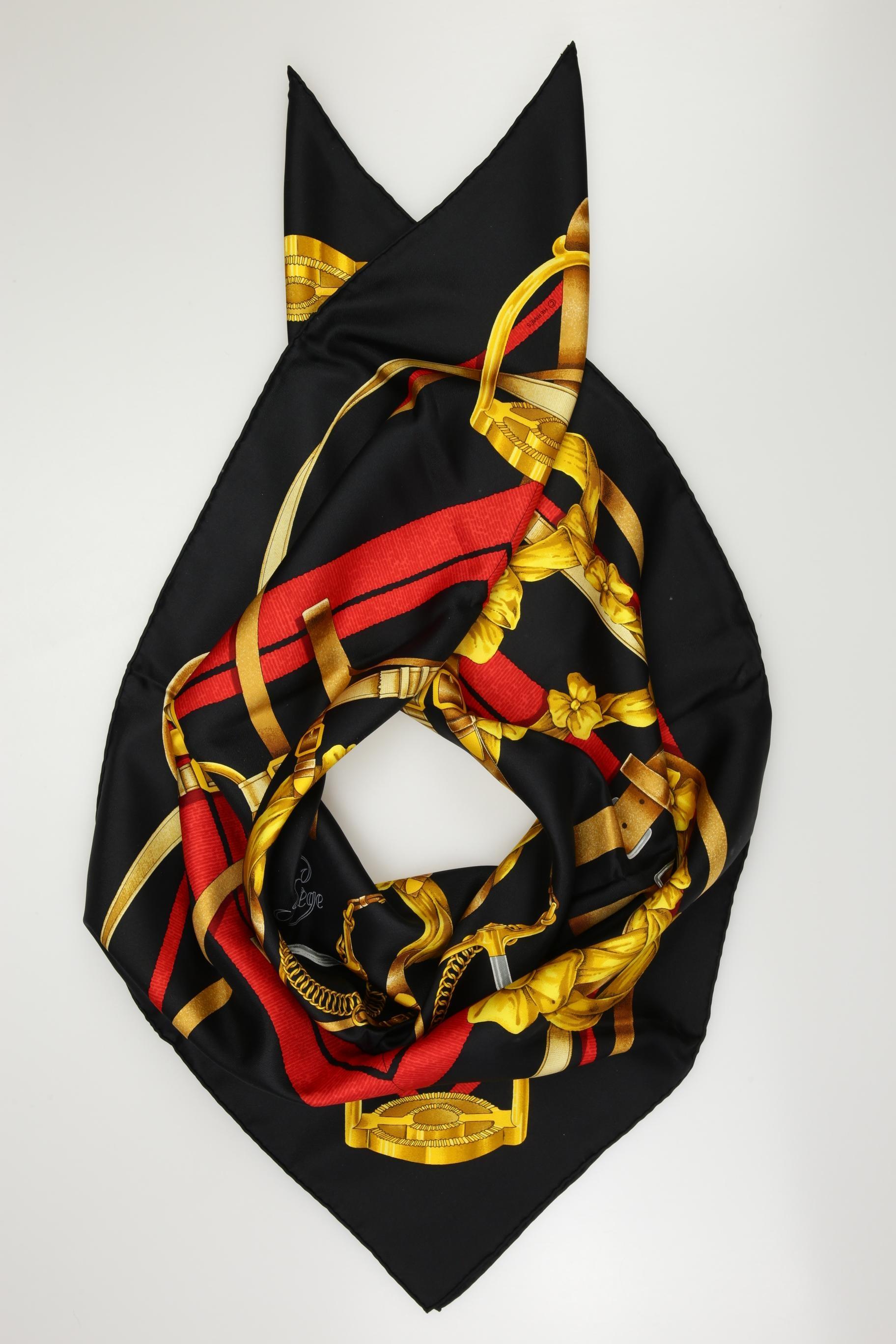 

Hermes Damen Schal, schwarz, Gr.
