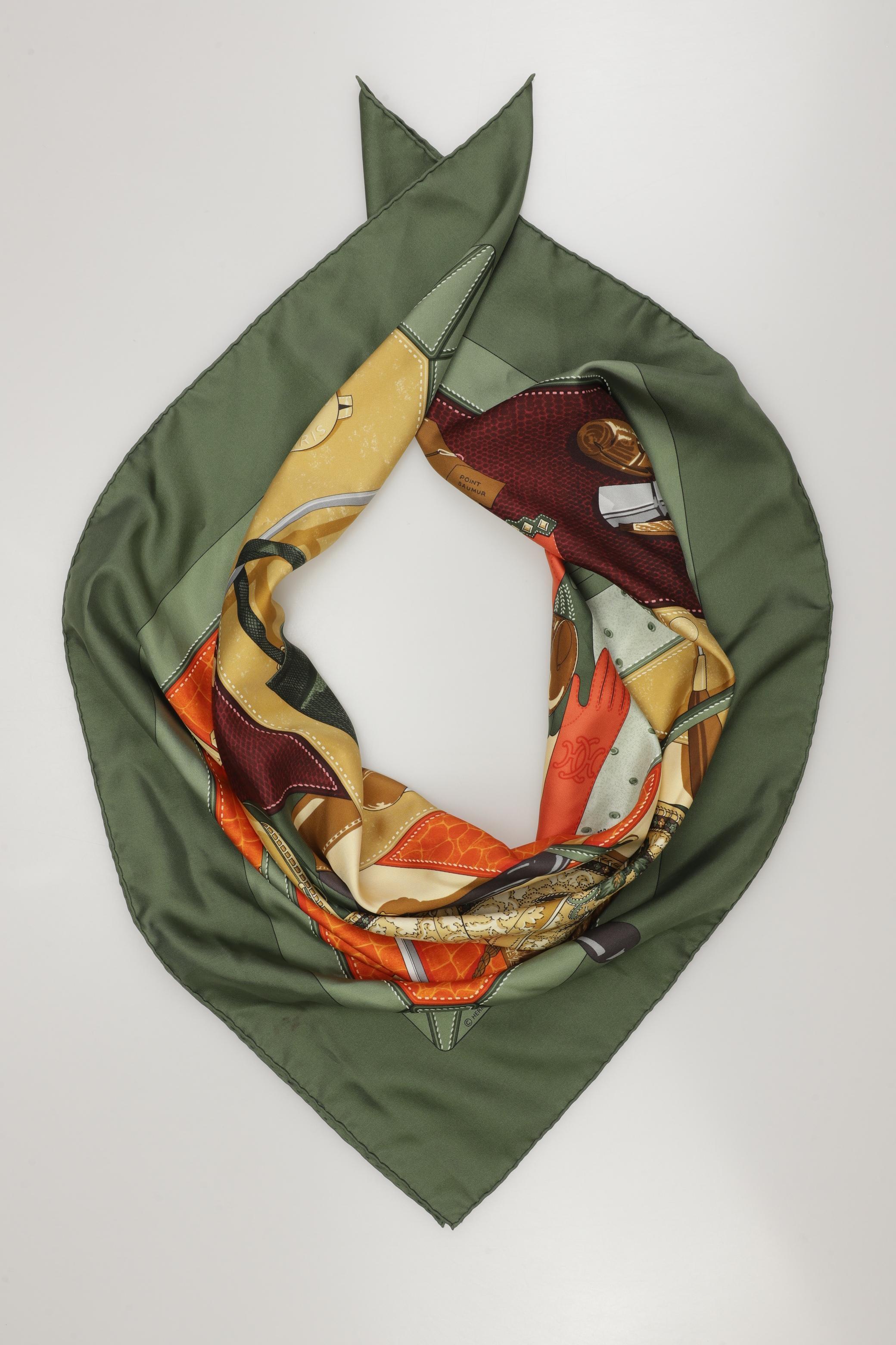 

Hermes Damen Schal, grün, Gr.