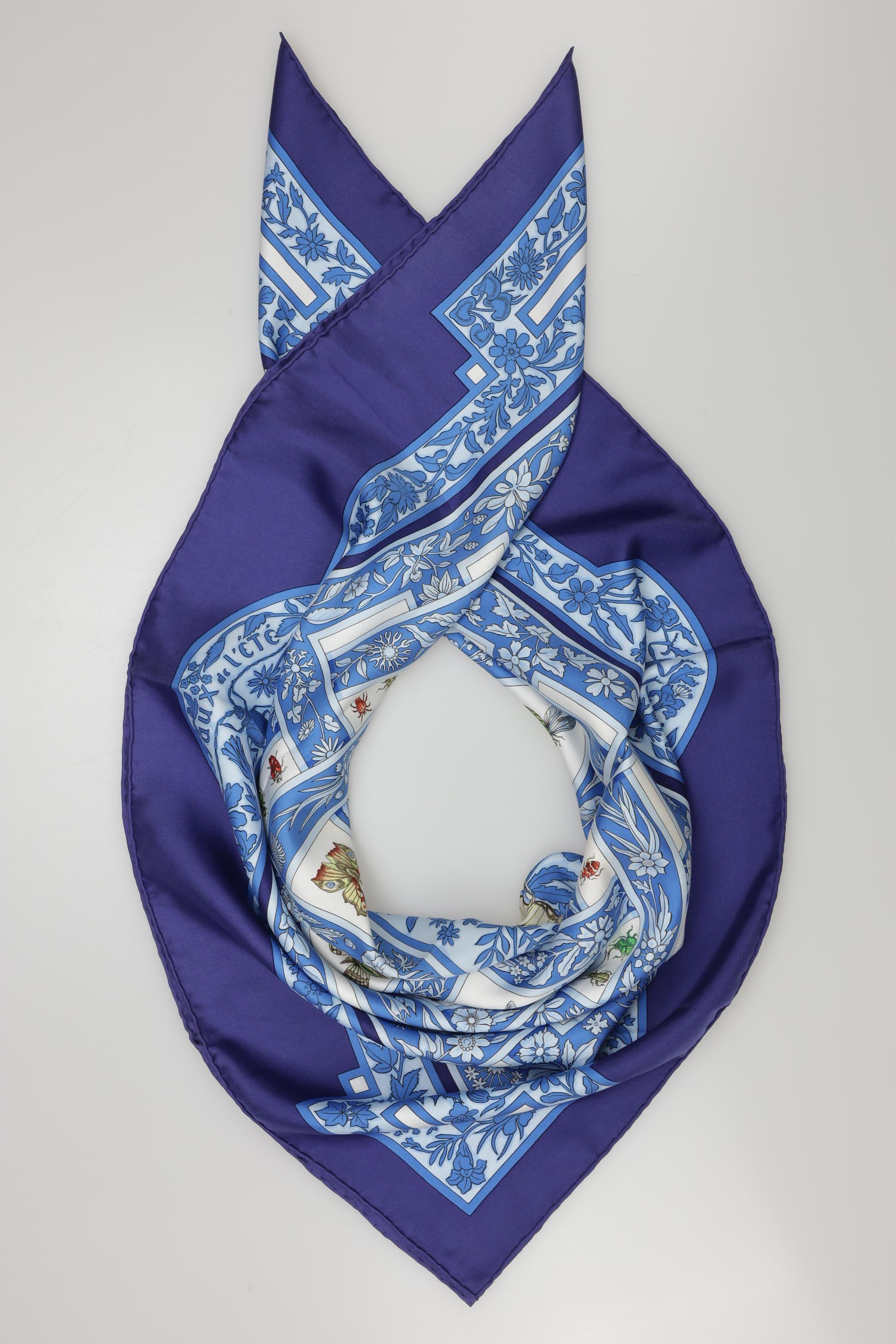 

Hermes Damen Schal, blau, Gr.