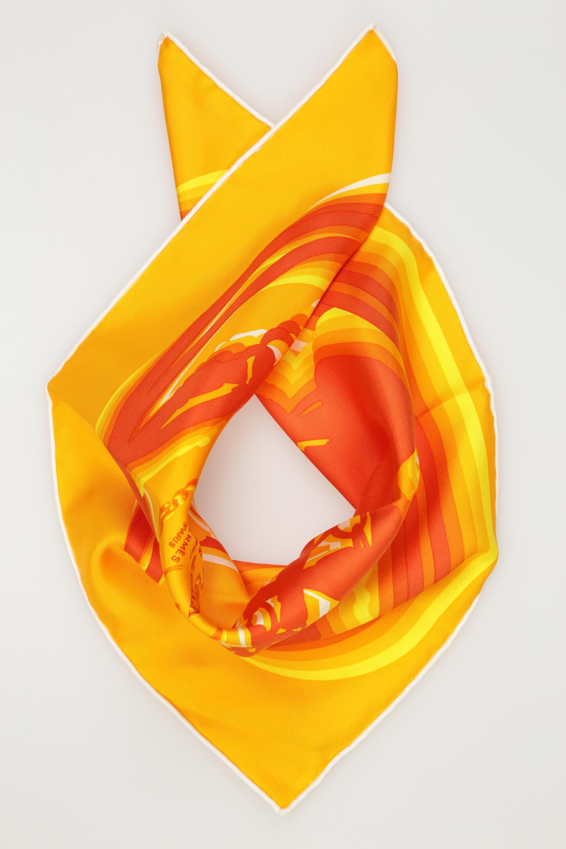 

Hermes Damen Schal, orange, Gr.