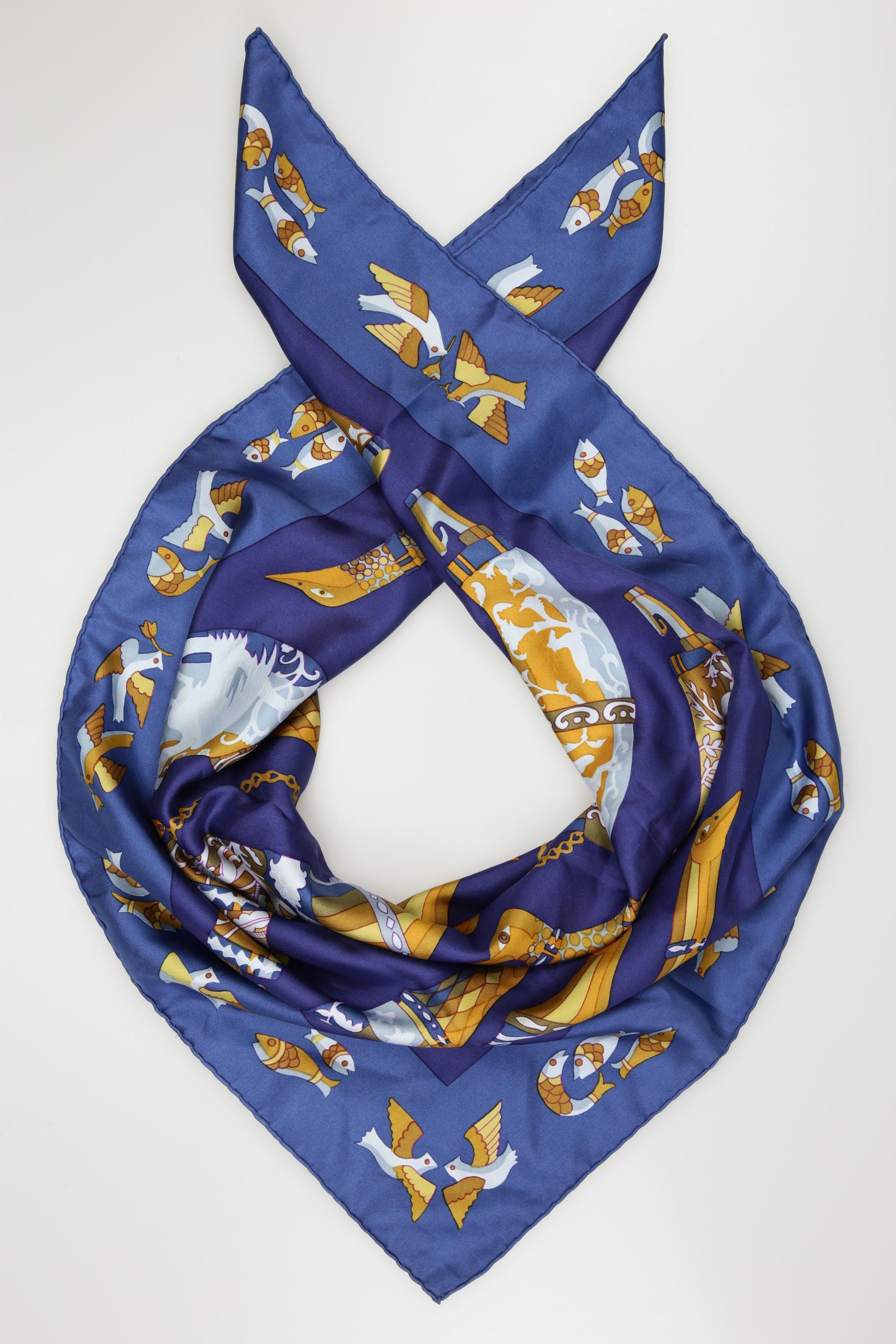 

Hermes Damen Schal, blau, Gr.