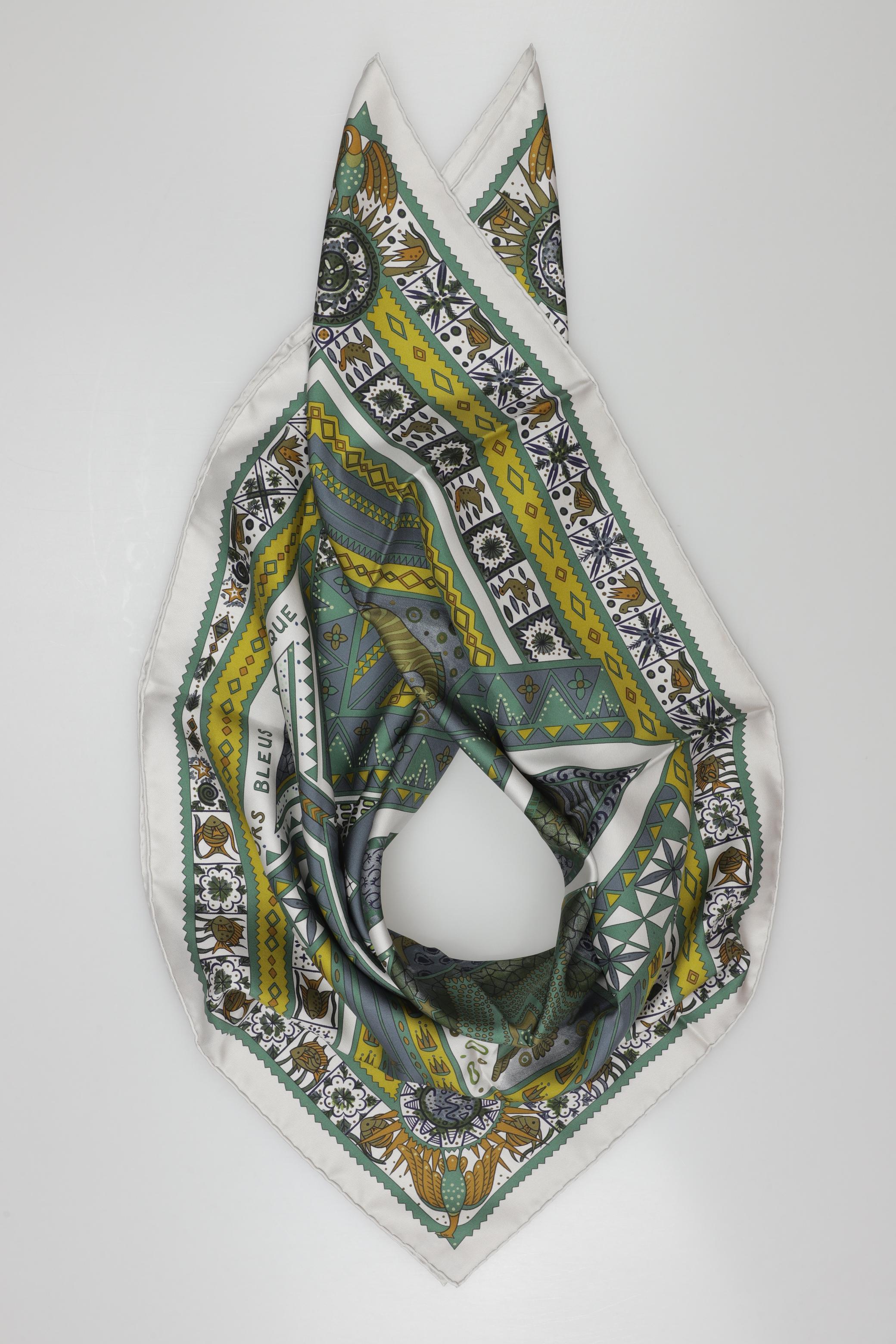 

Hermes Damen Schal, grün, Gr.