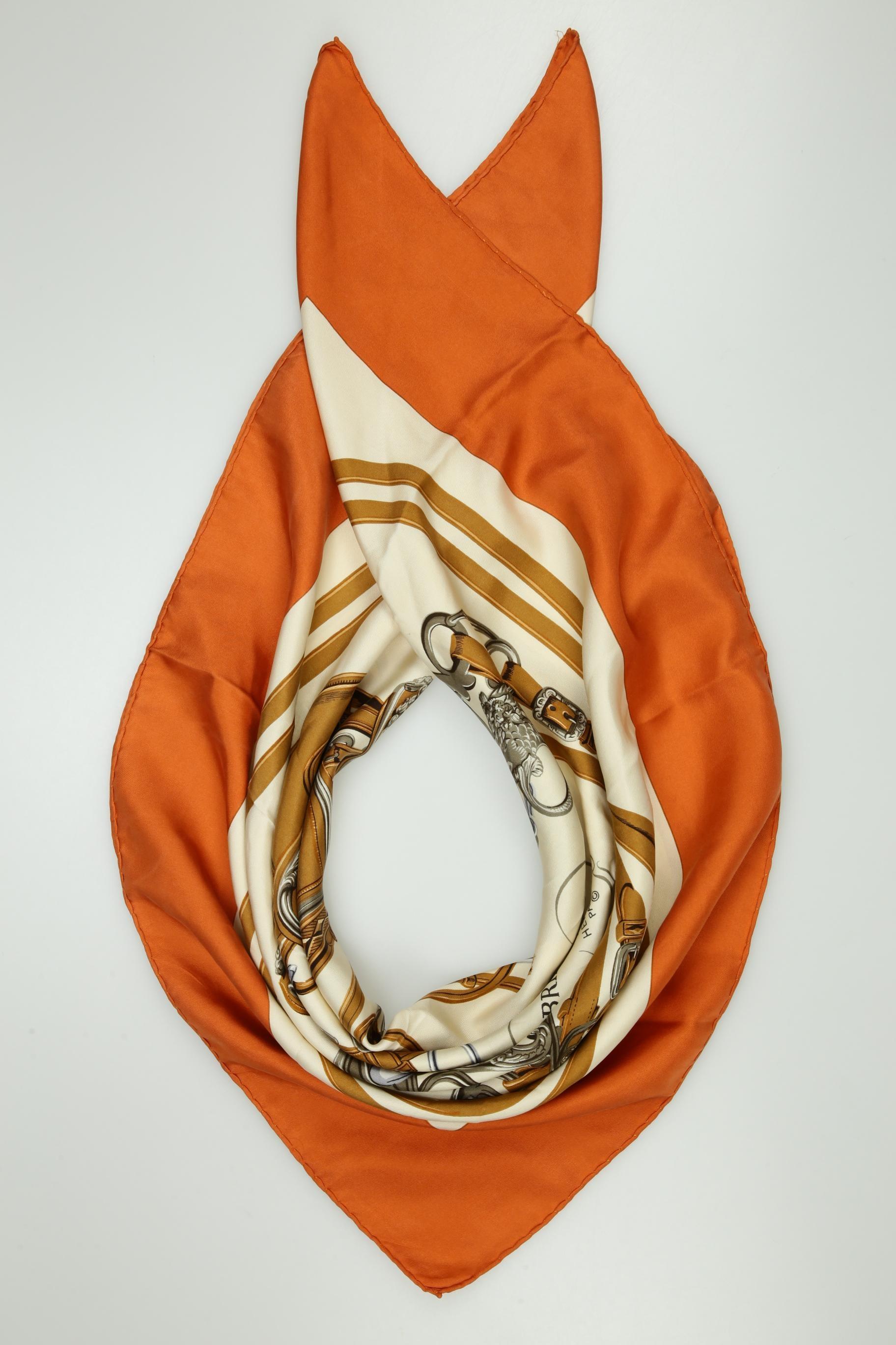 

Hermes Damen Schal, orange, Gr.