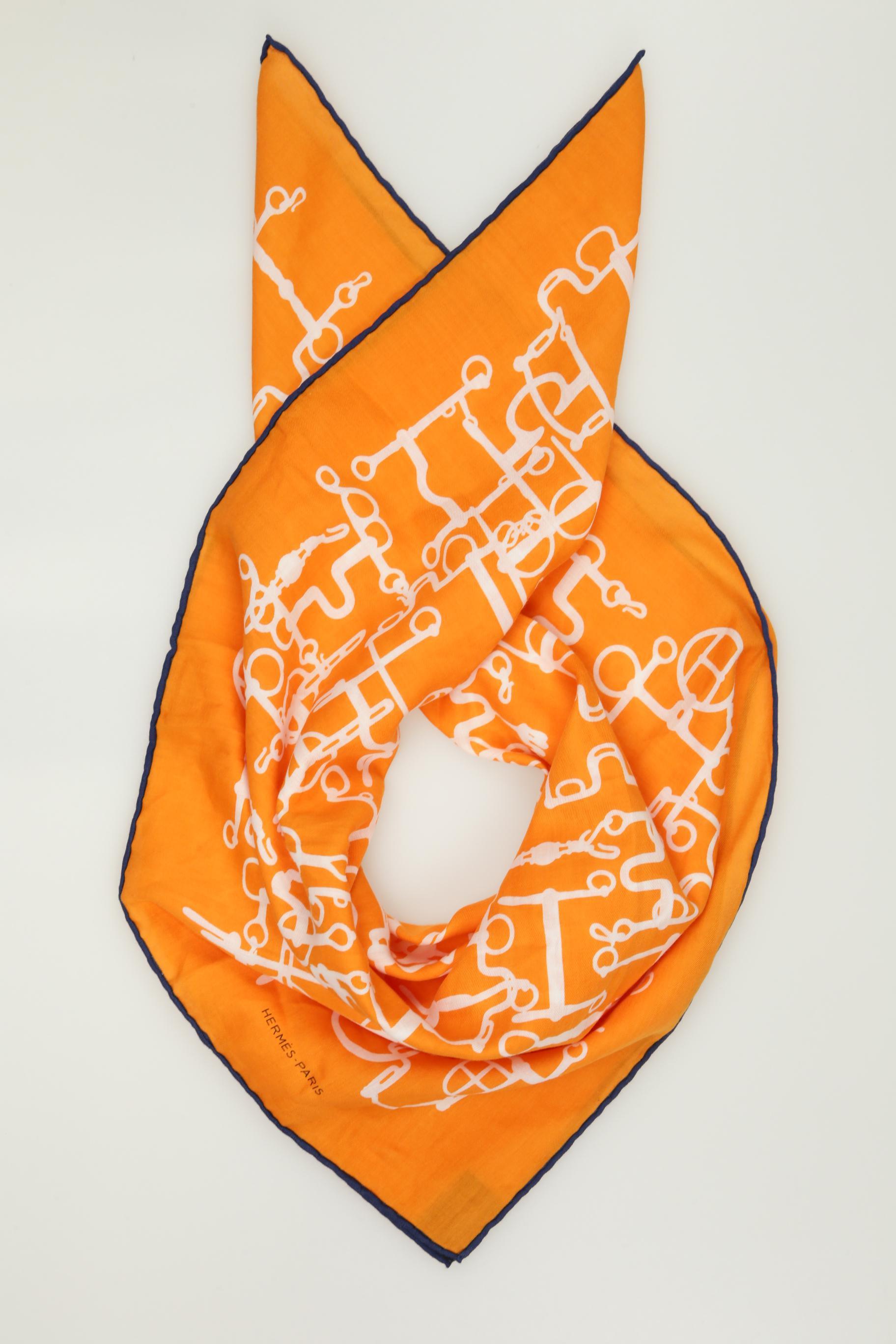 

Hermes Damen Schal, orange, Gr.