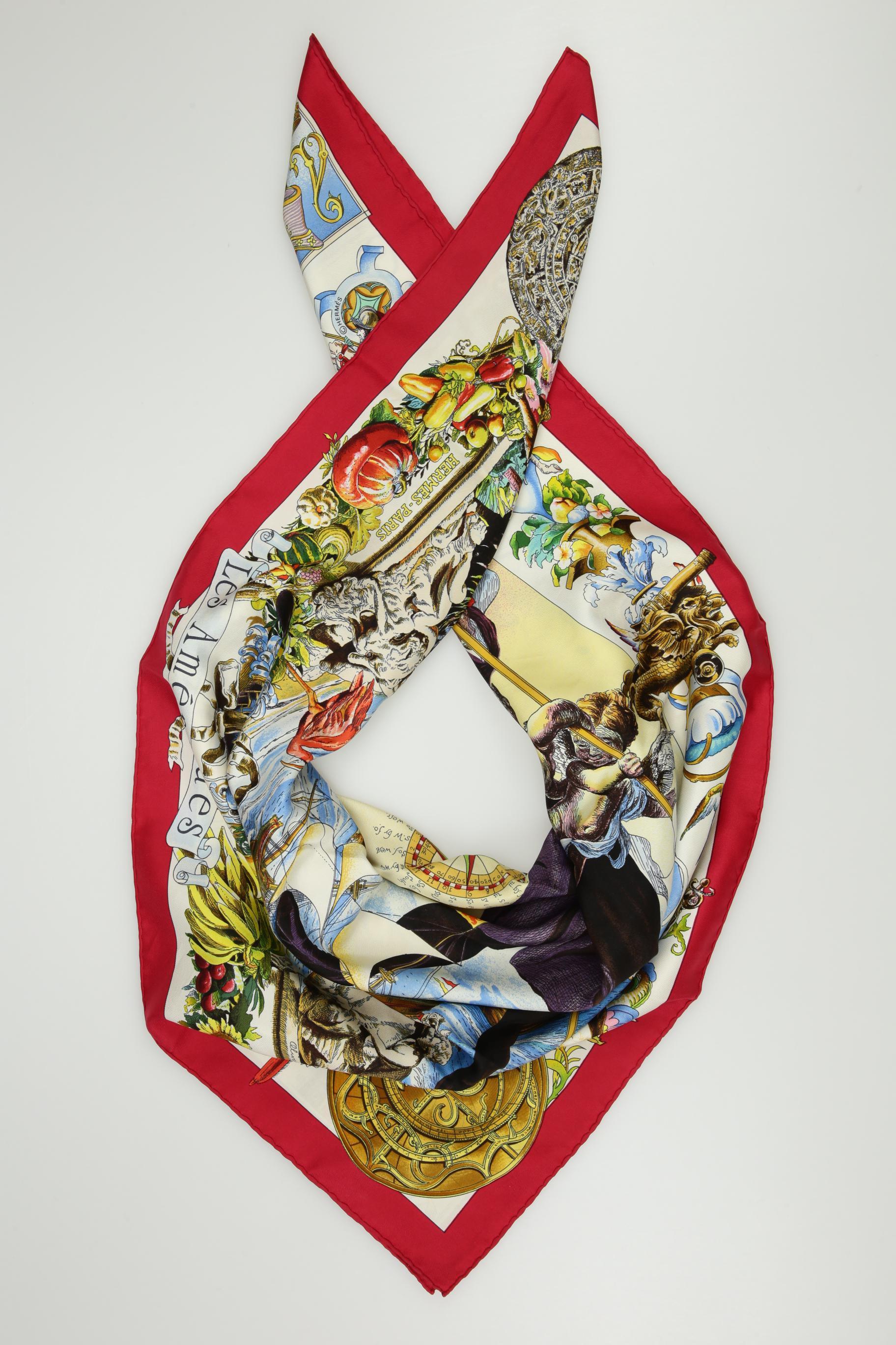 

Hermes Damen Schal, mehrfarbig, Gr.