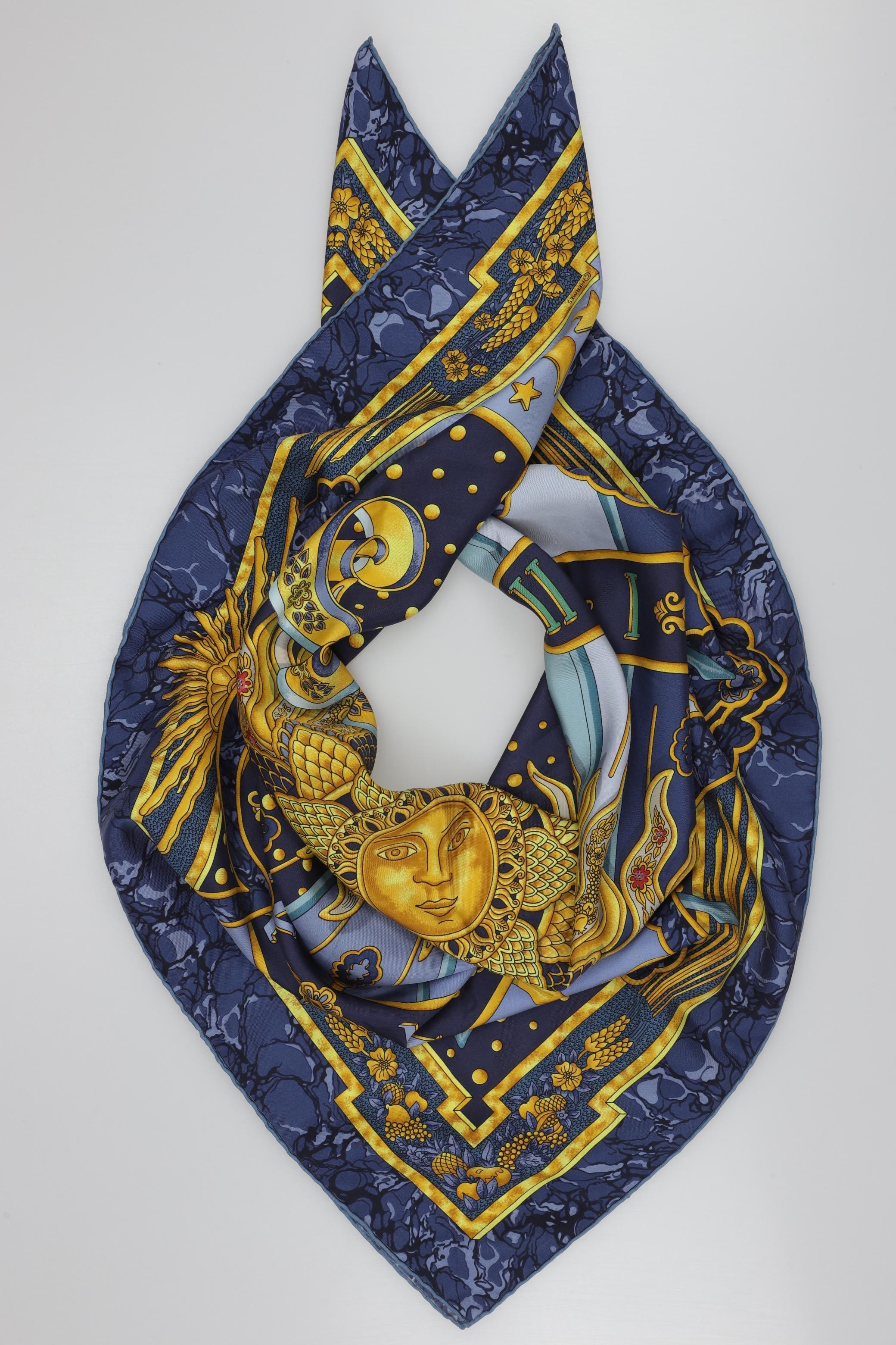 

Hermes Damen Schal, marineblau, Gr.