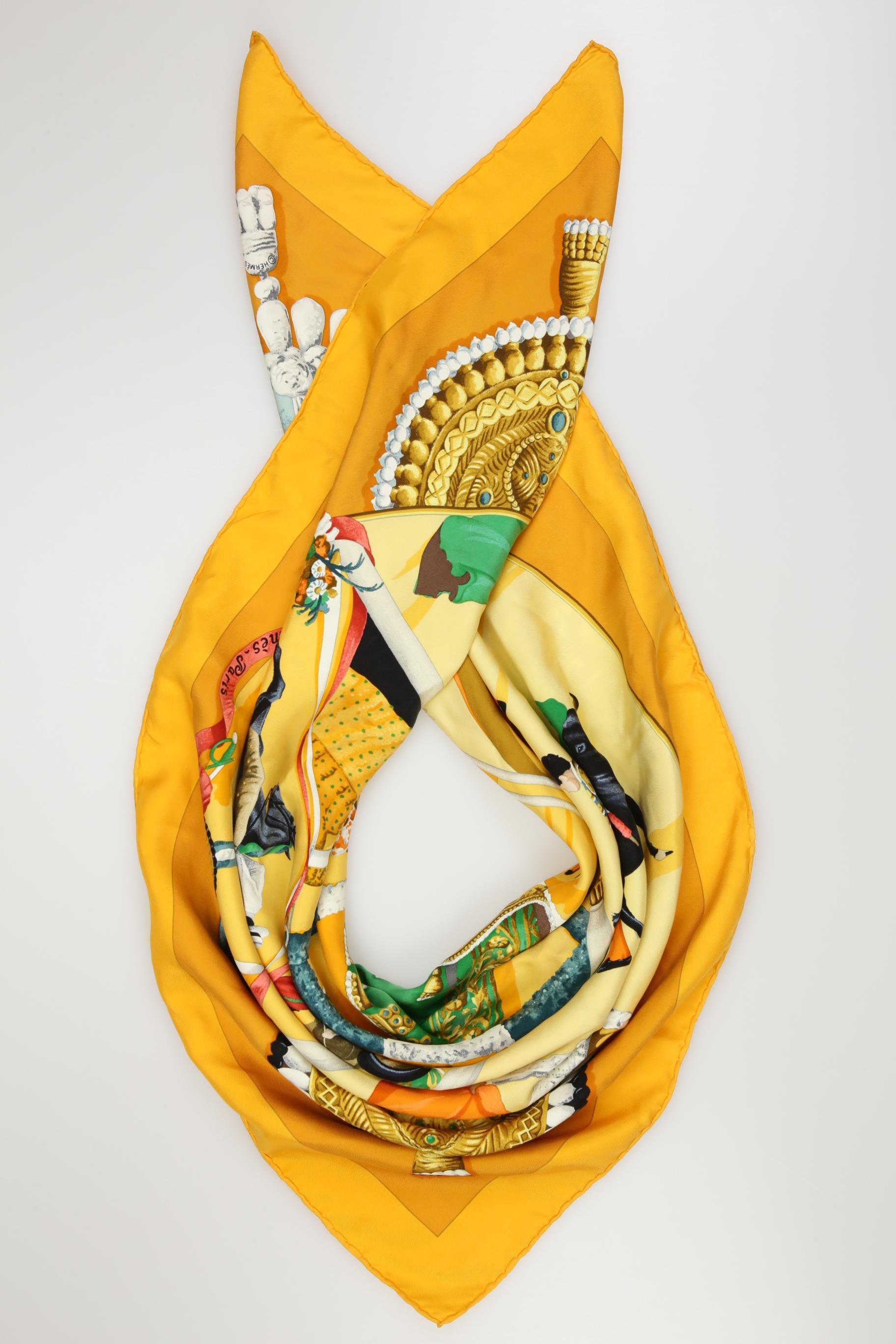 

Hermes Damen Schal, orange, Gr.