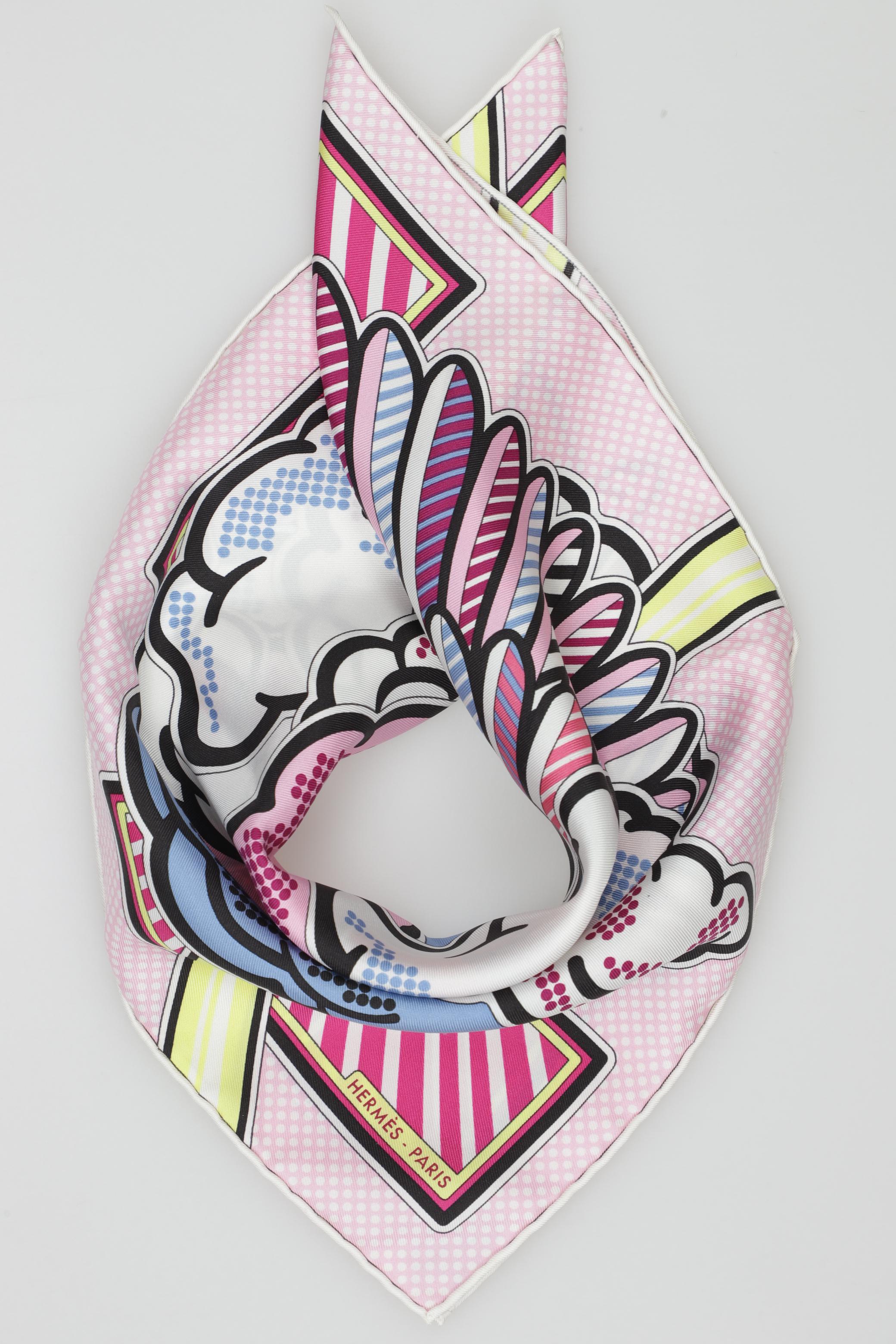 

Hermes Damen Schal, pink, Gr.