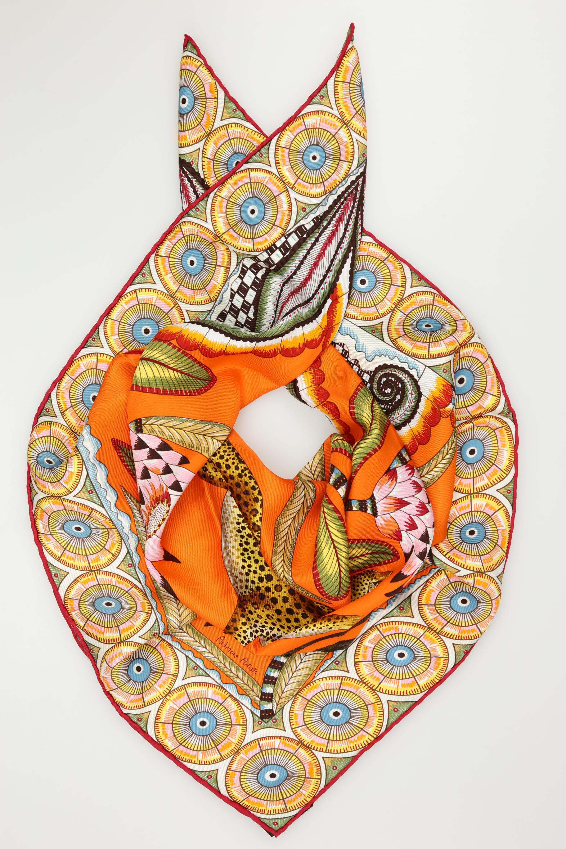 

Hermes Damen Schal, mehrfarbig, Gr.