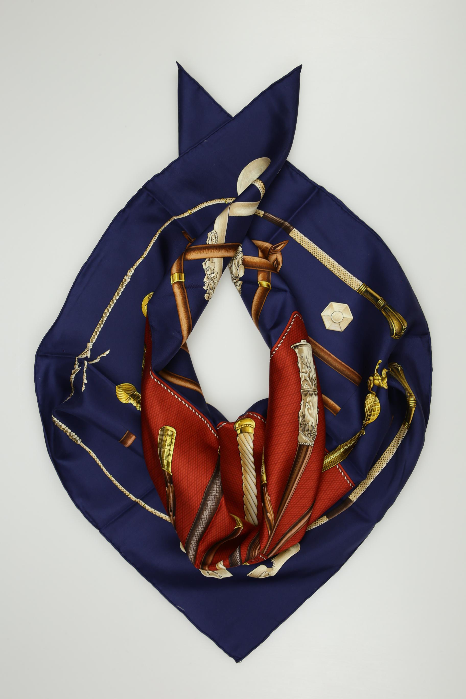 

Hermes Damen Schal, marineblau, Gr.
