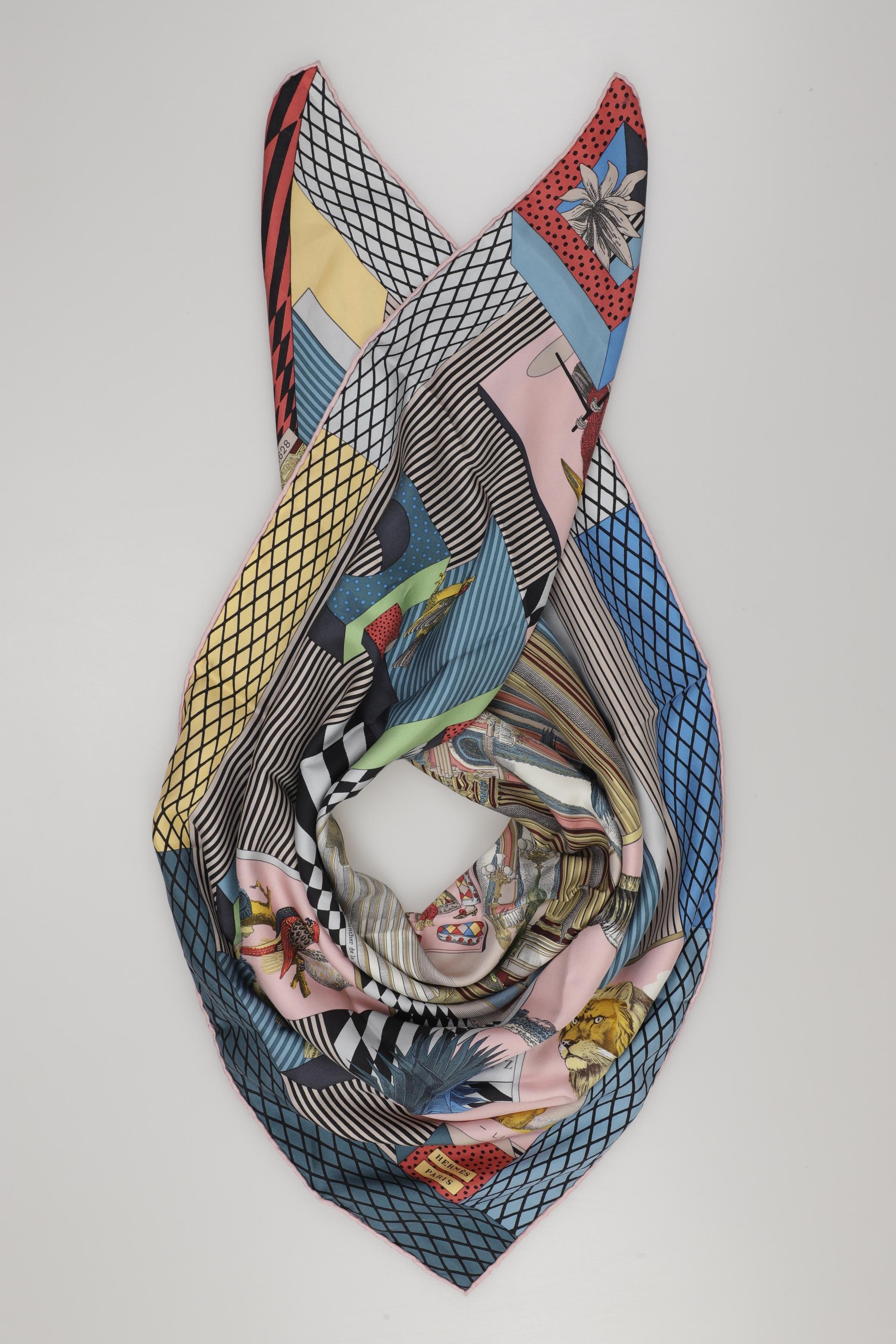 

Hermes Damen Schal, mehrfarbig, Gr.
