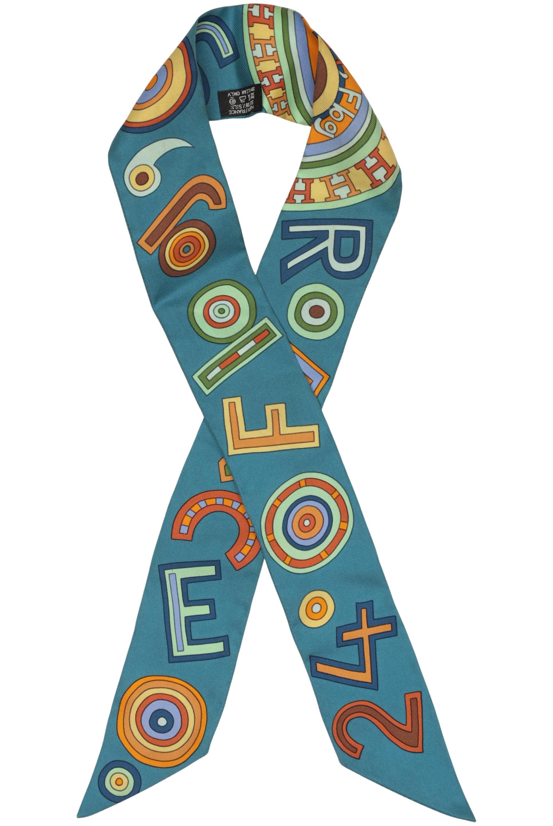 

Hermes Damen Schal, türkis, Gr.