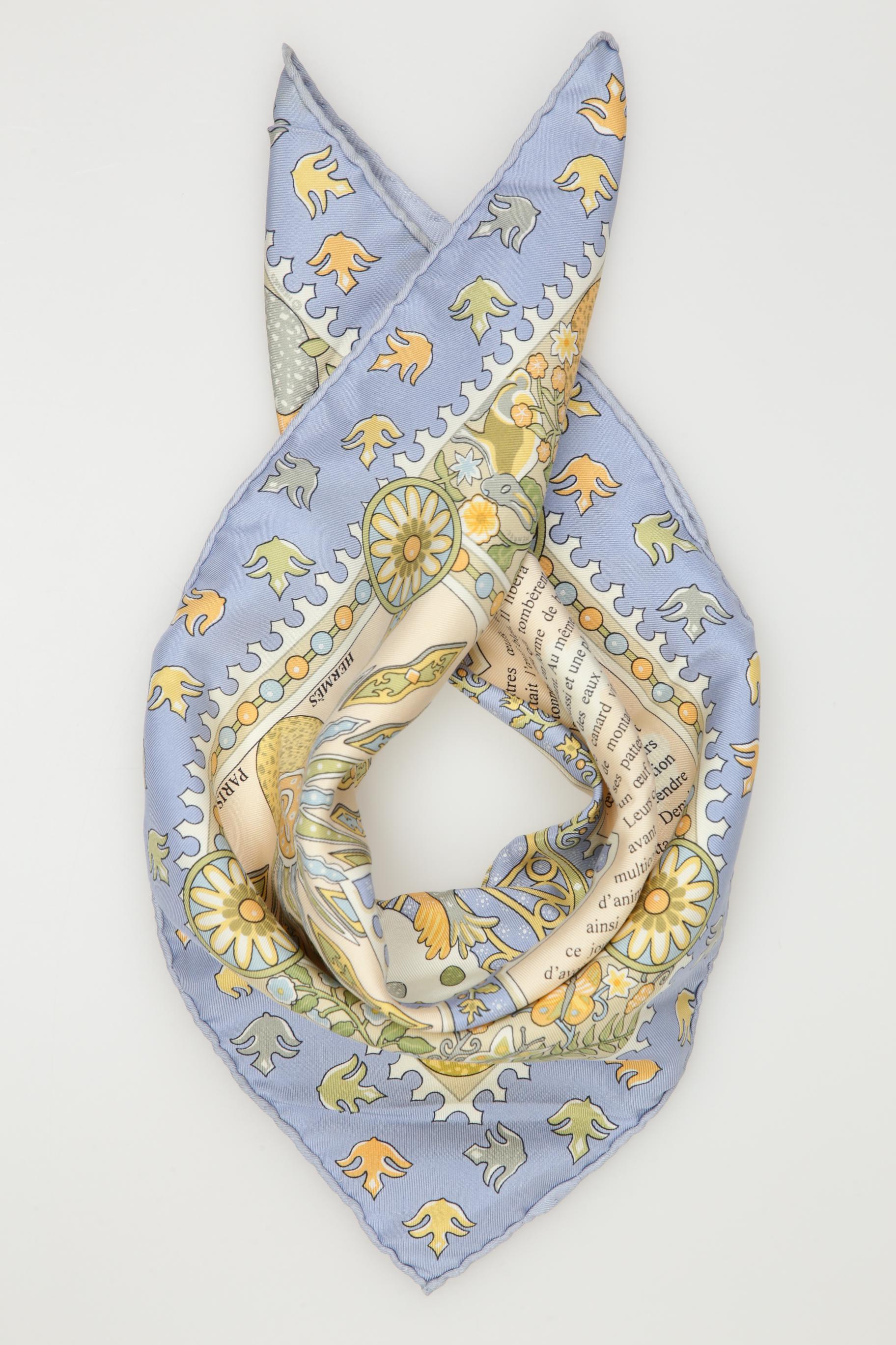 

Hermes Damen Schal, hellblau, Gr.