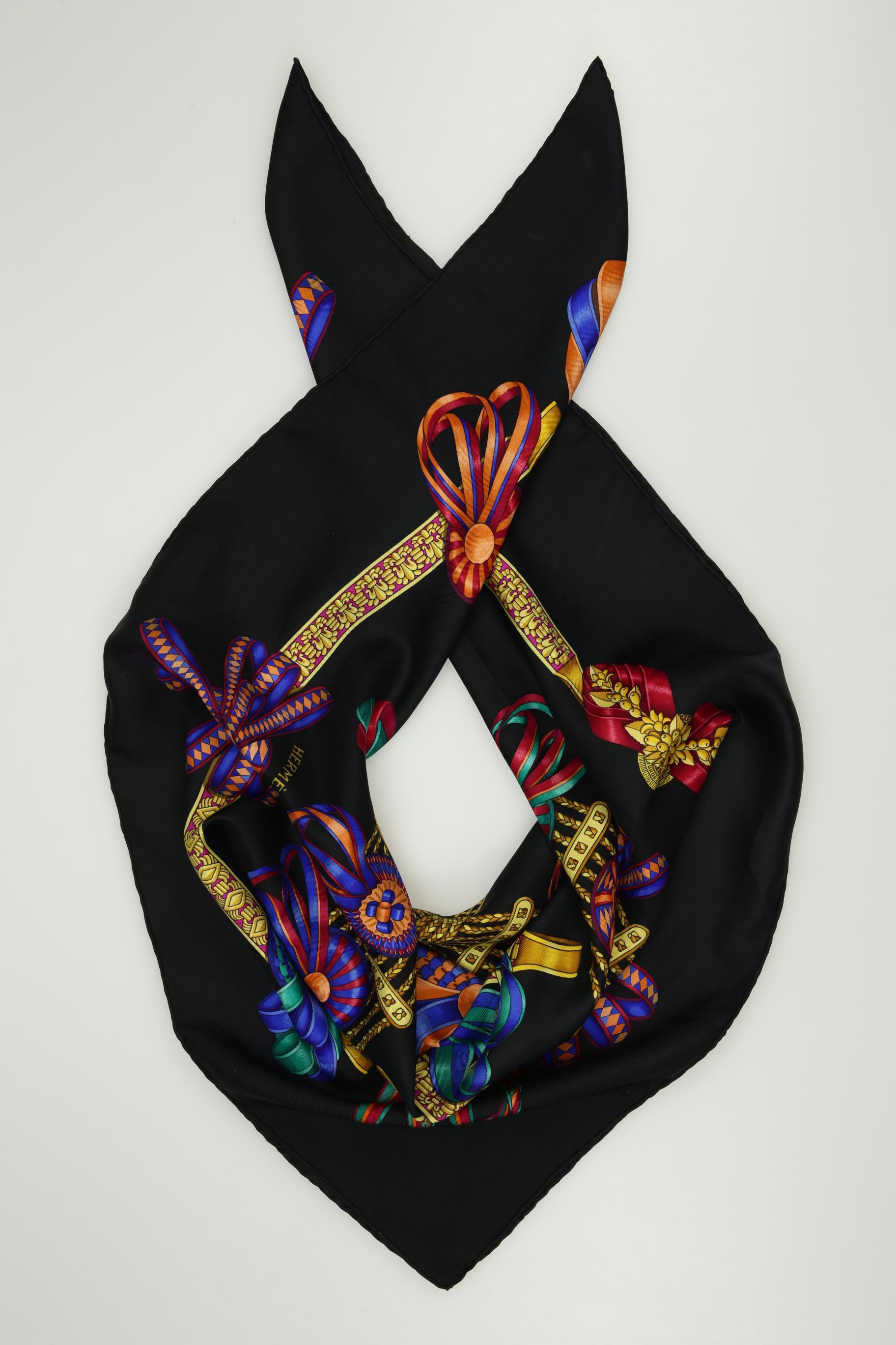 

Hermes Damen Schal, schwarz, Gr.