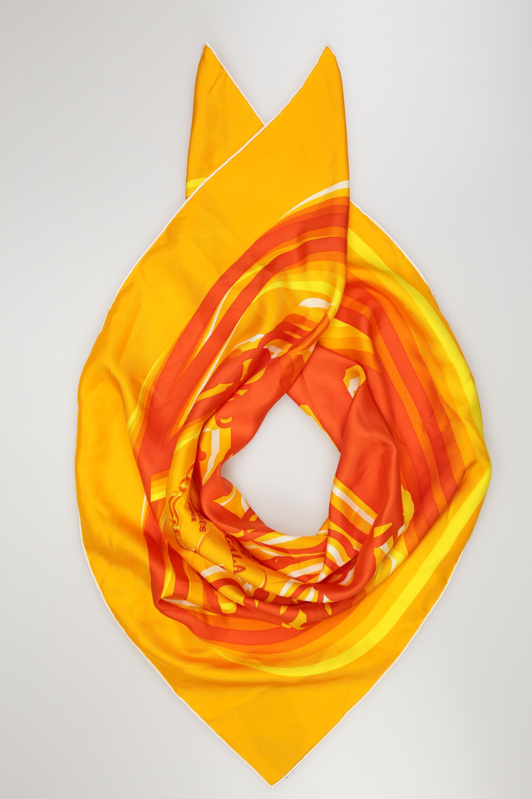 

Hermes Damen Schal, orange, Gr.