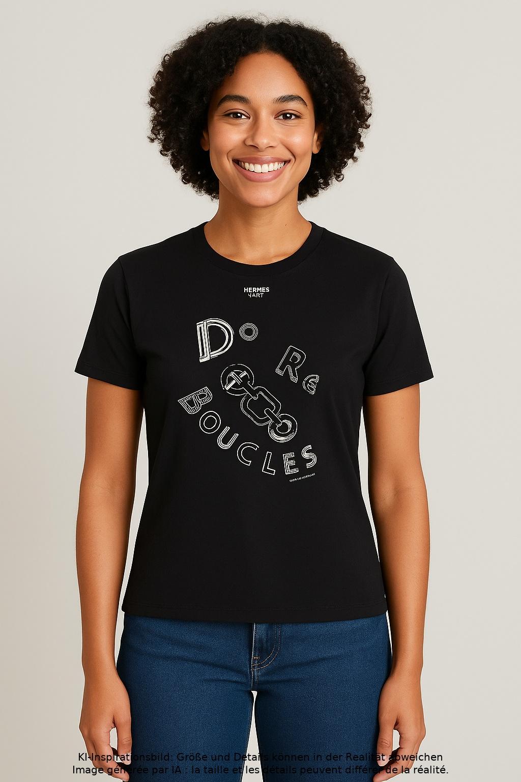 

Hermes Damen T-Shirt, schwarz, Gr. 36