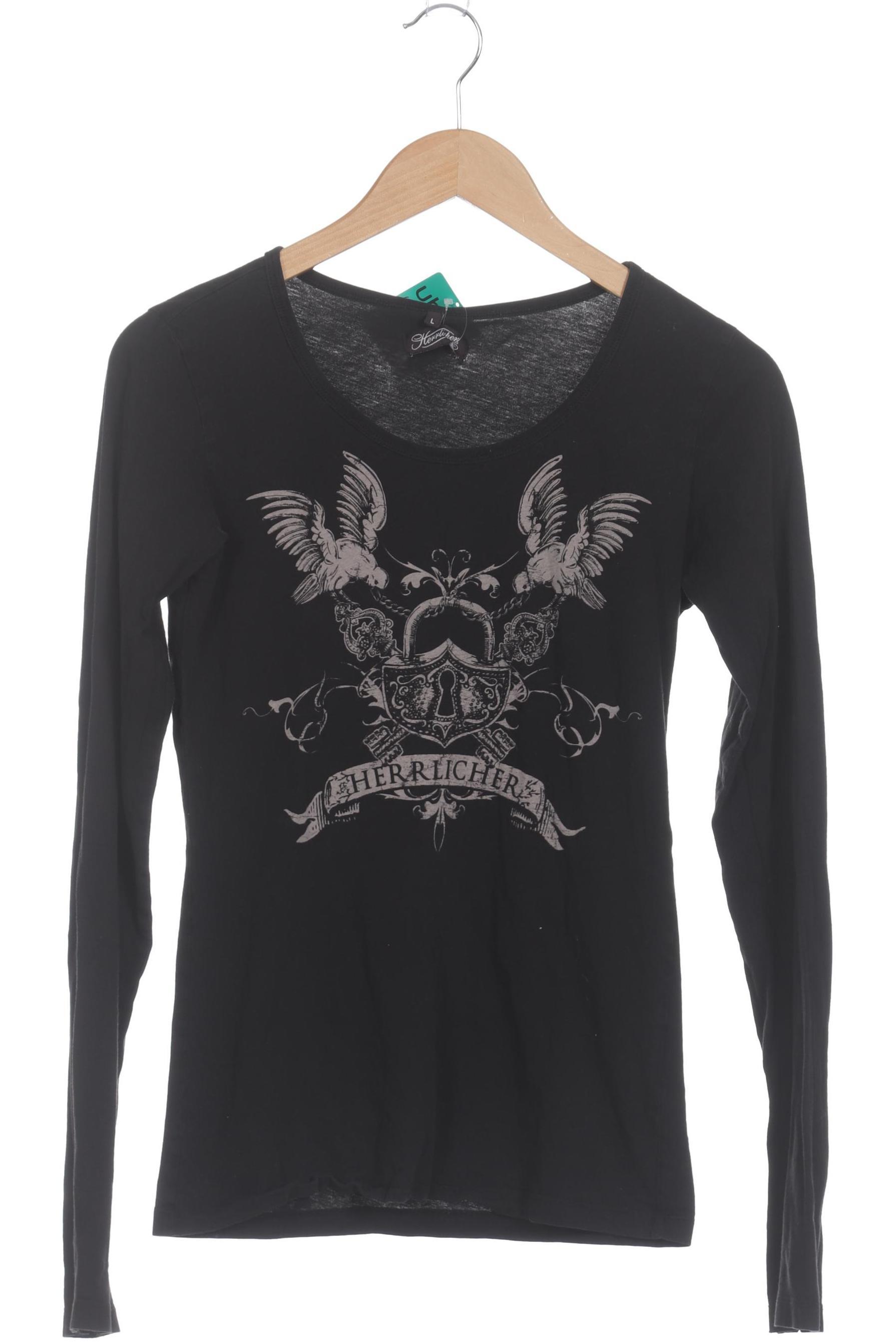 

Herrlicher Damen Langarmshirt, schwarz, Gr.