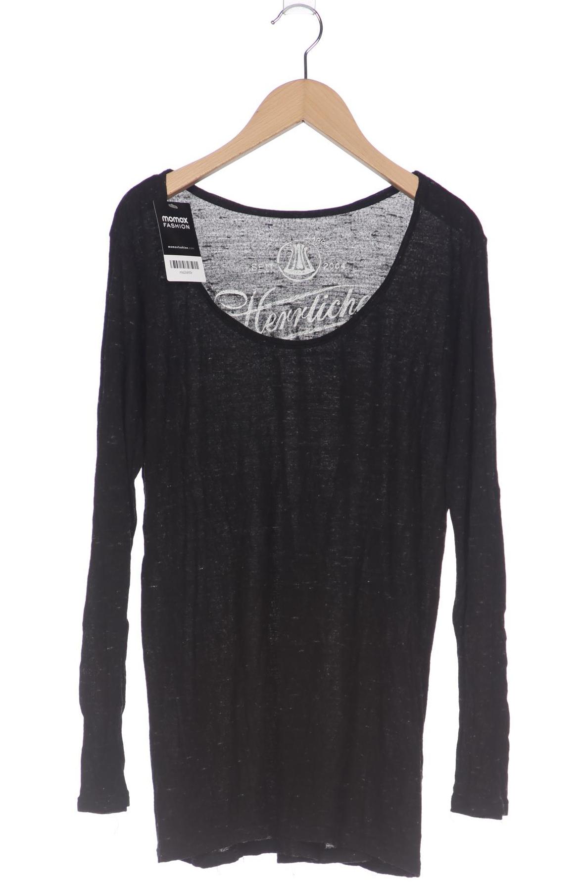 

Herrlicher Damen Langarmshirt, schwarz, Gr. 42