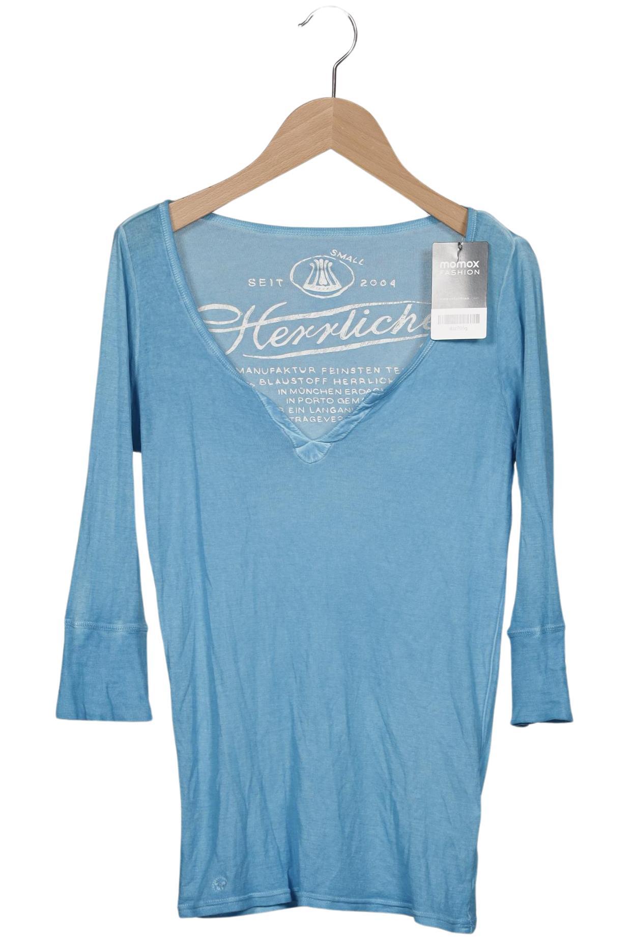 

Herrlicher Damen Langarmshirt, hellblau, Gr. 36