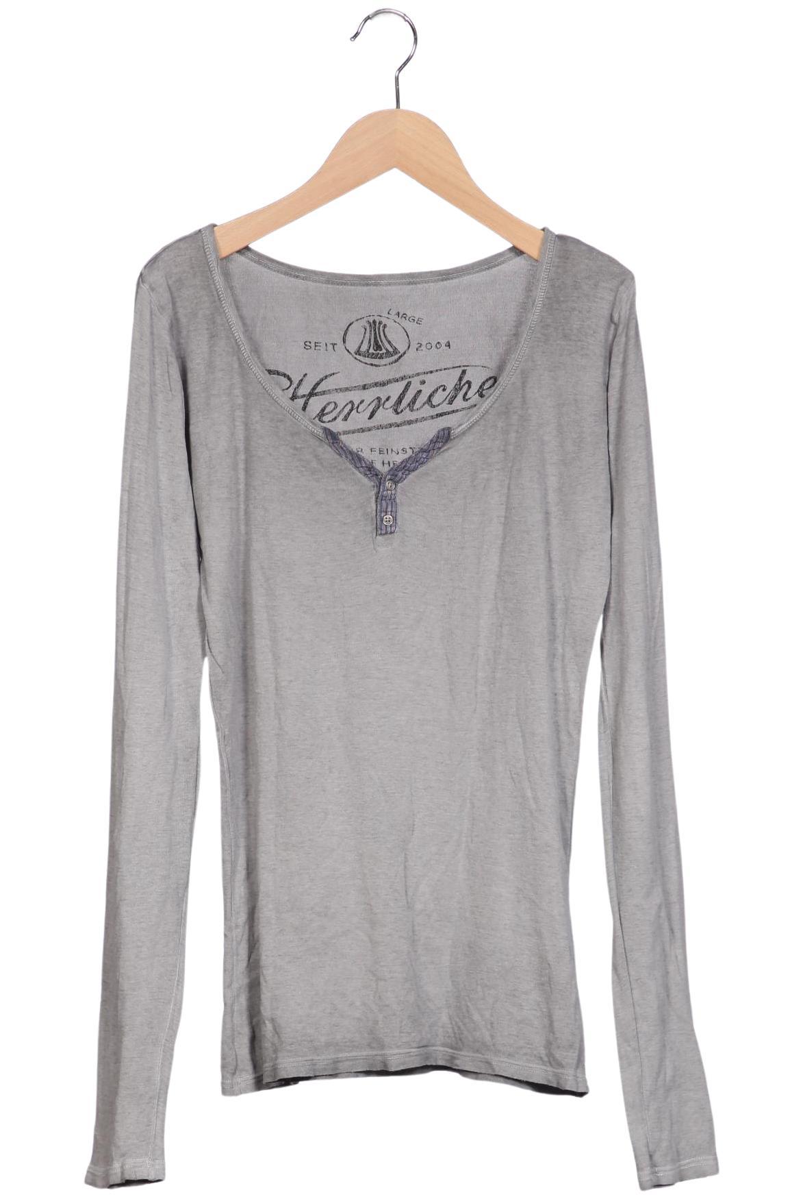 

Herrlicher Damen Langarmshirt, grau, Gr. 42