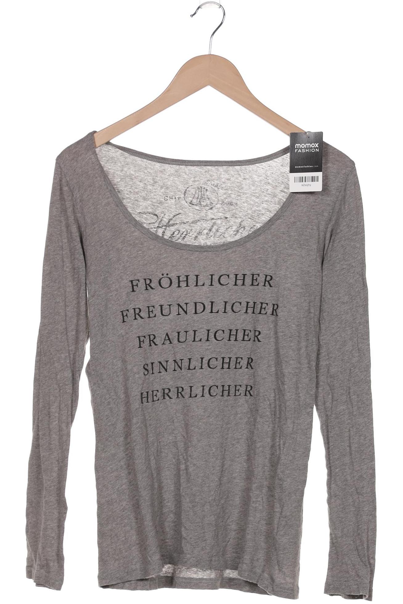 

Herrlicher Damen Langarmshirt, grau, Gr. 36