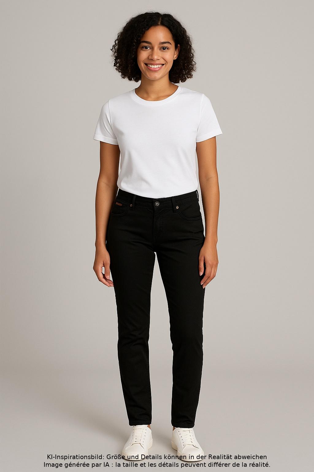 

Herrlicher Damen Stoffhose, schwarz, Gr. 31