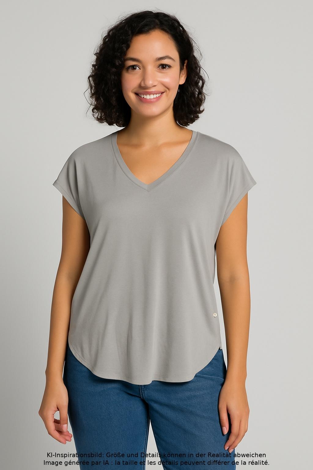 

Herrlicher Damen T-Shirt, grau, Gr. 36