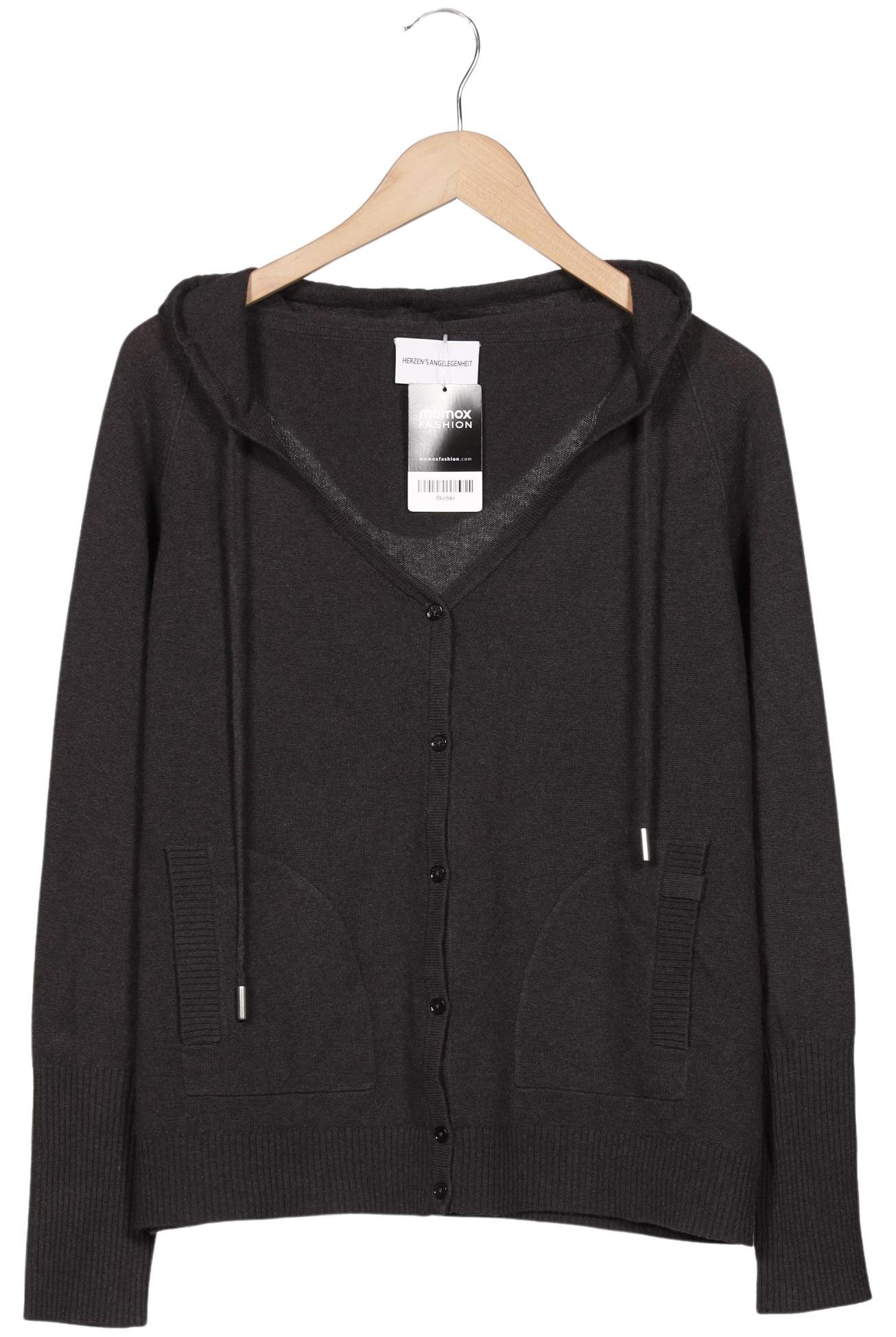 

Herzensangelegenheit Damen Kapuzenpullover, grau, Gr. 40