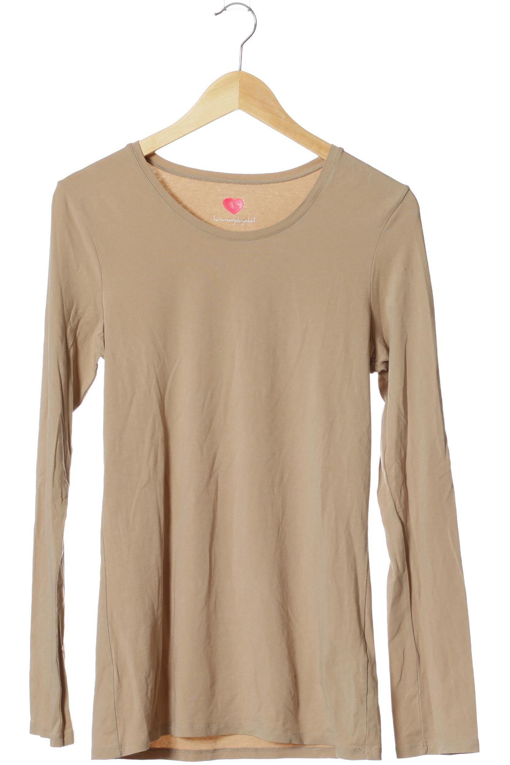 

Herzensangelegenheit Damen Langarmshirt, beige, Gr. 44