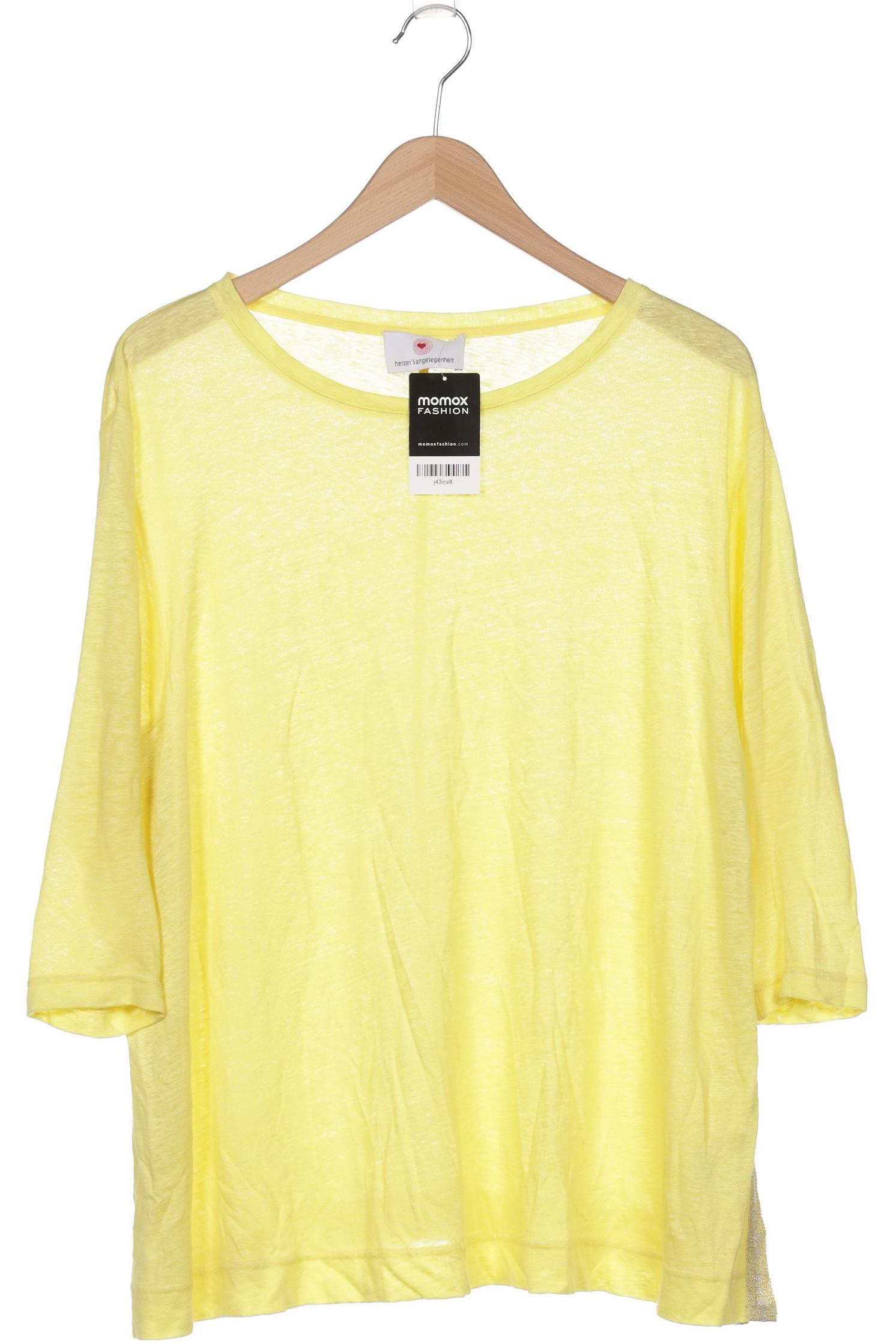 

Herzensangelegenheit Damen Langarmshirt, gelb, Gr. 36