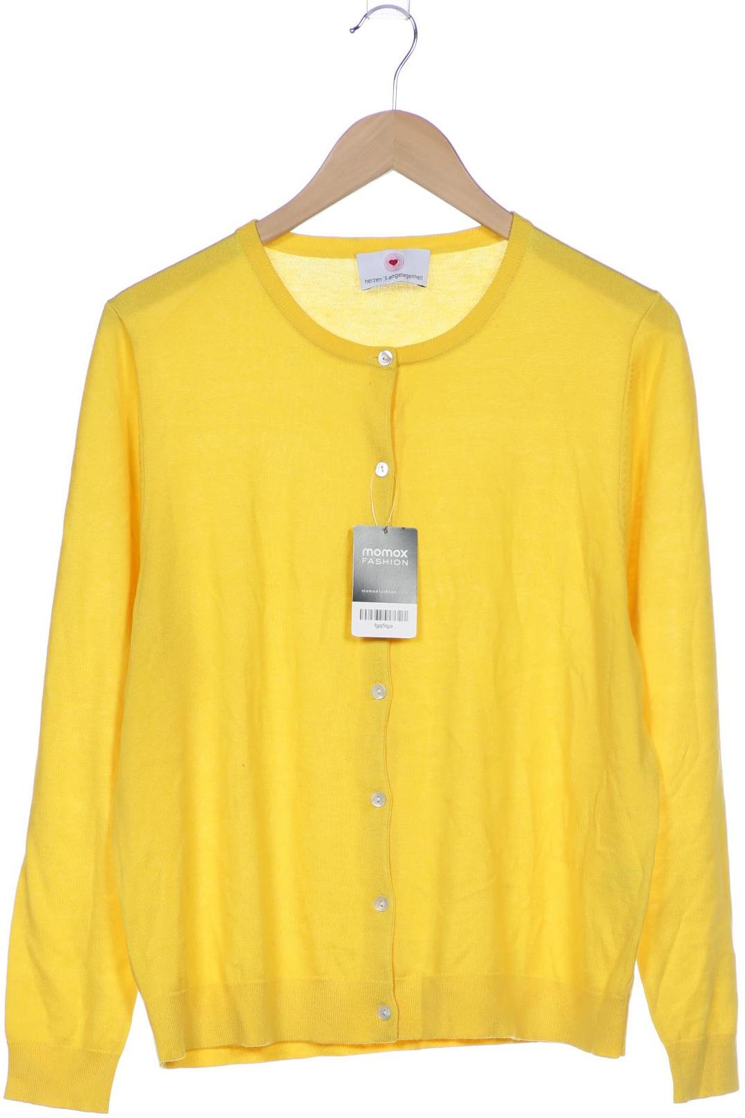 

Herzensangelegenheit Damen Strickjacke, gelb, Gr. 46