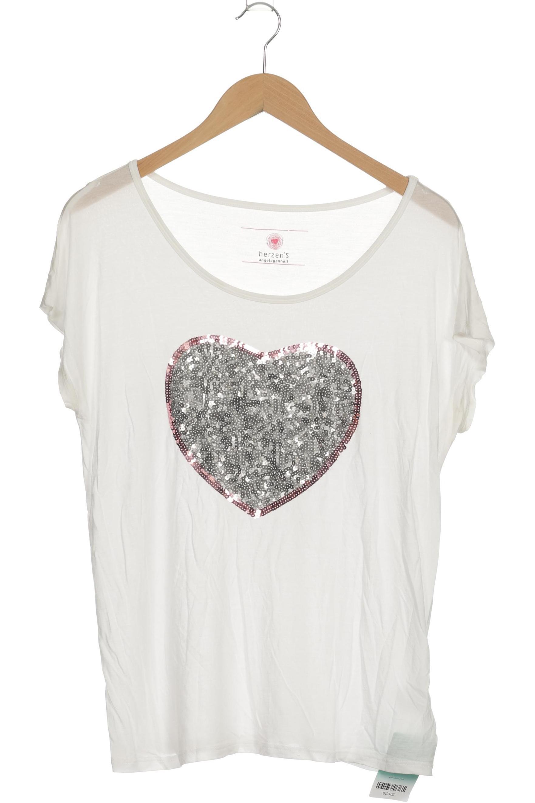 

Herzensangelegenheit Damen T-Shirt, weiß, Gr. 40