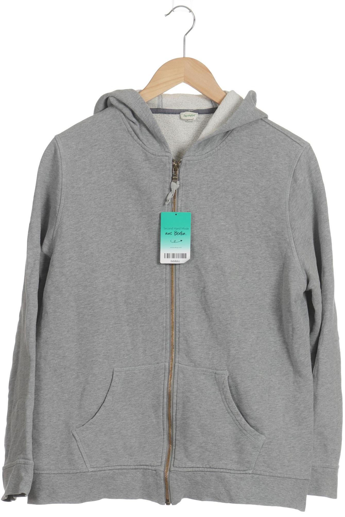 

hessnatur Damen Kapuzenpullover, grau, Gr. 44