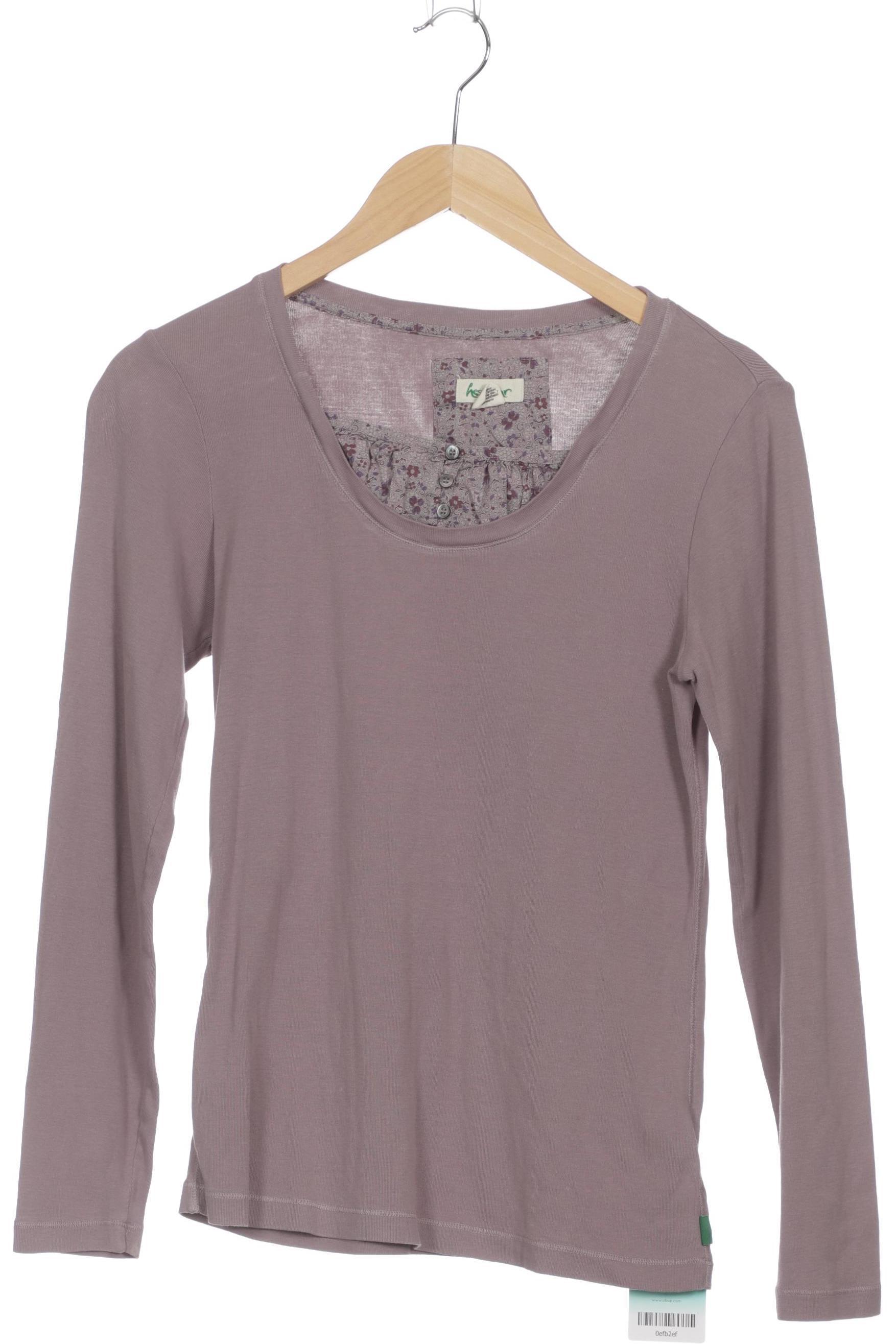 

hessnatur Damen Langarmshirt, lila, Gr. 36
