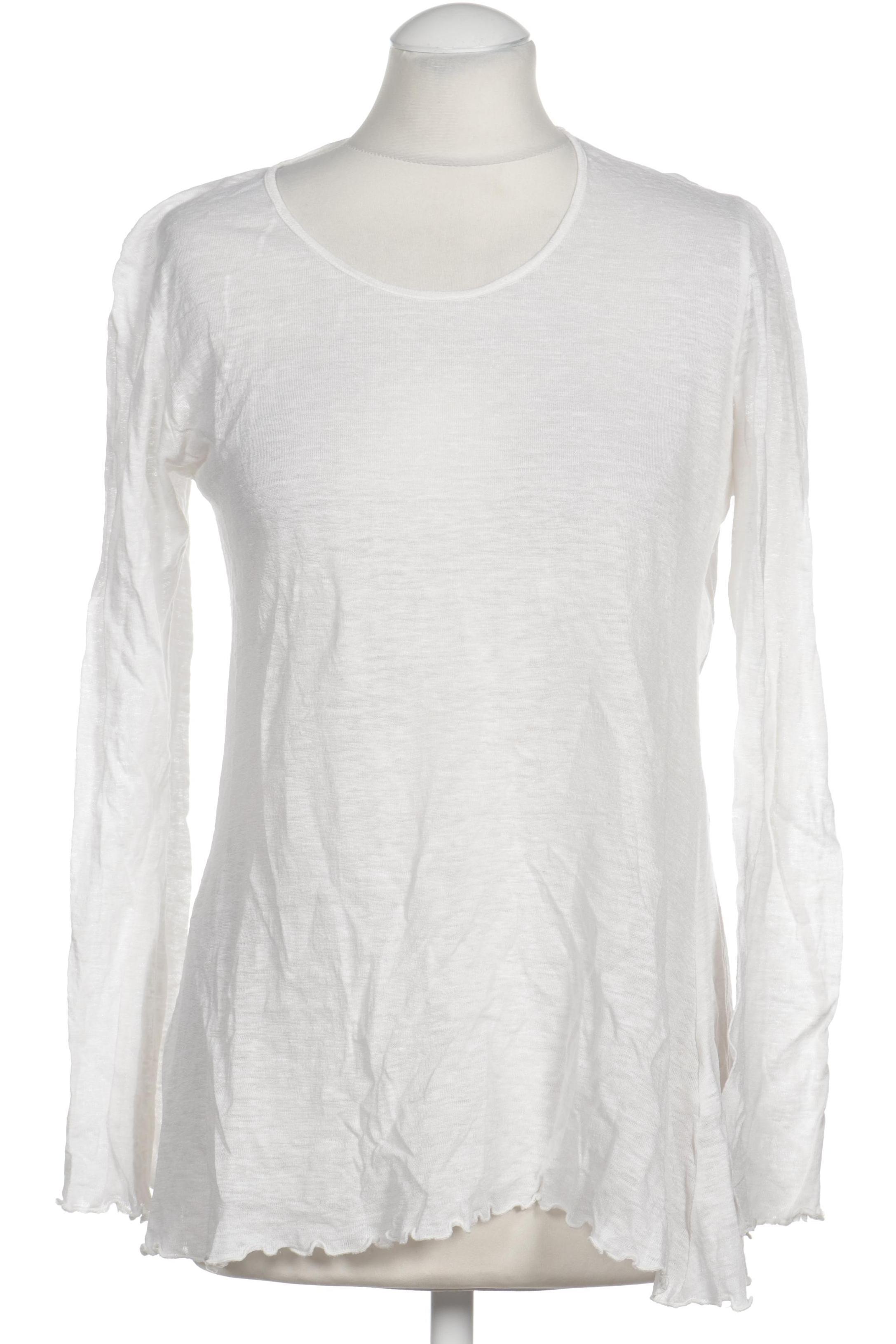 

hessnatur Damen Langarmshirt, weiß, Gr. 36