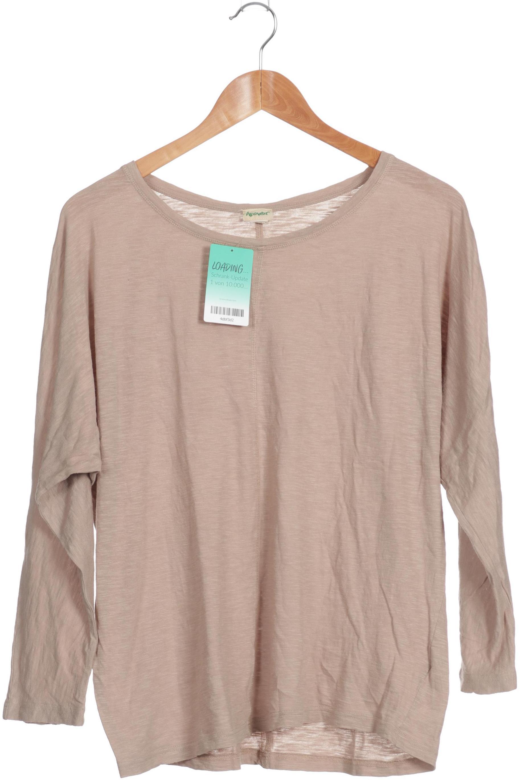 

hessnatur Damen Langarmshirt, beige, Gr. 36