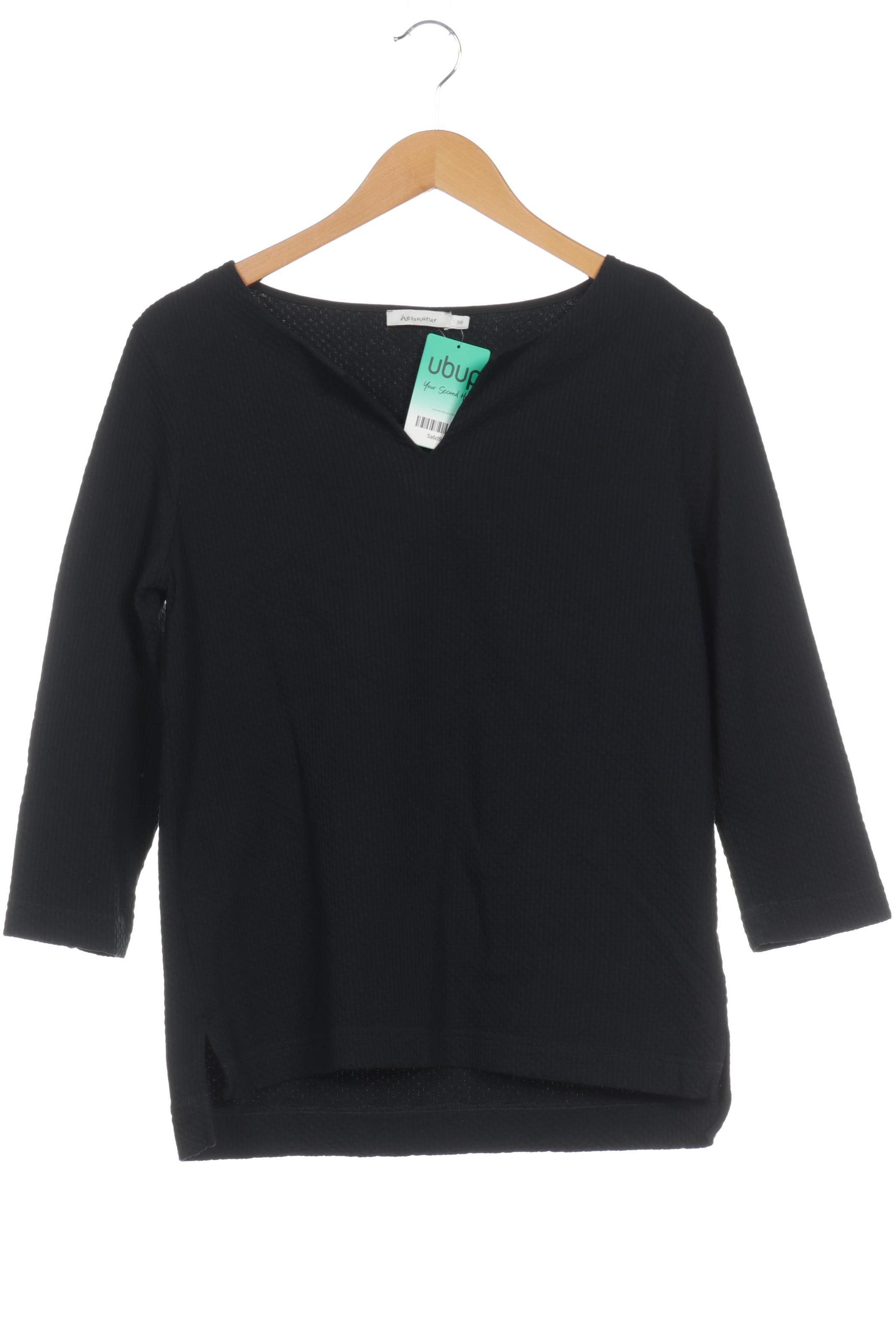 

hessnatur Damen Langarmshirt, blau, Gr. 38