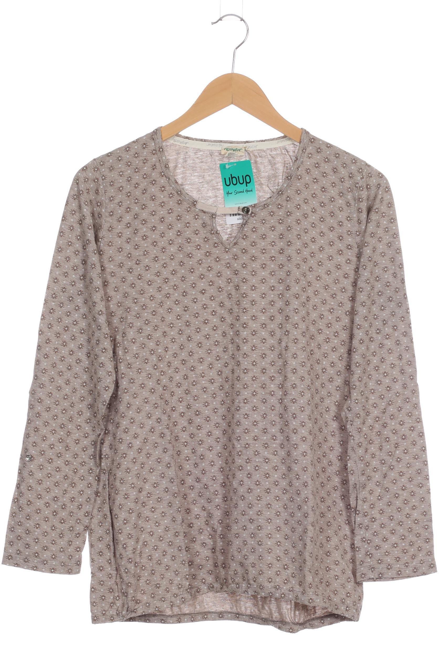 

hessnatur Damen Langarmshirt, beige, Gr. 40