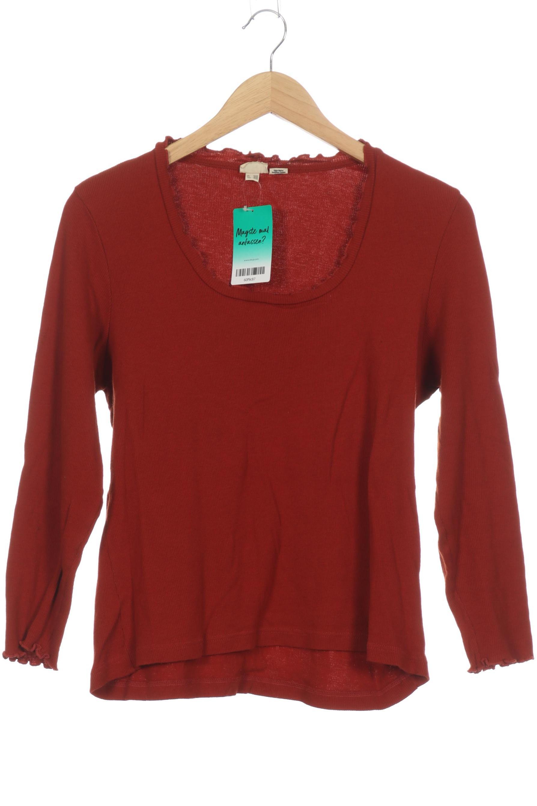 

hessnatur Damen Langarmshirt, rot, Gr. 44