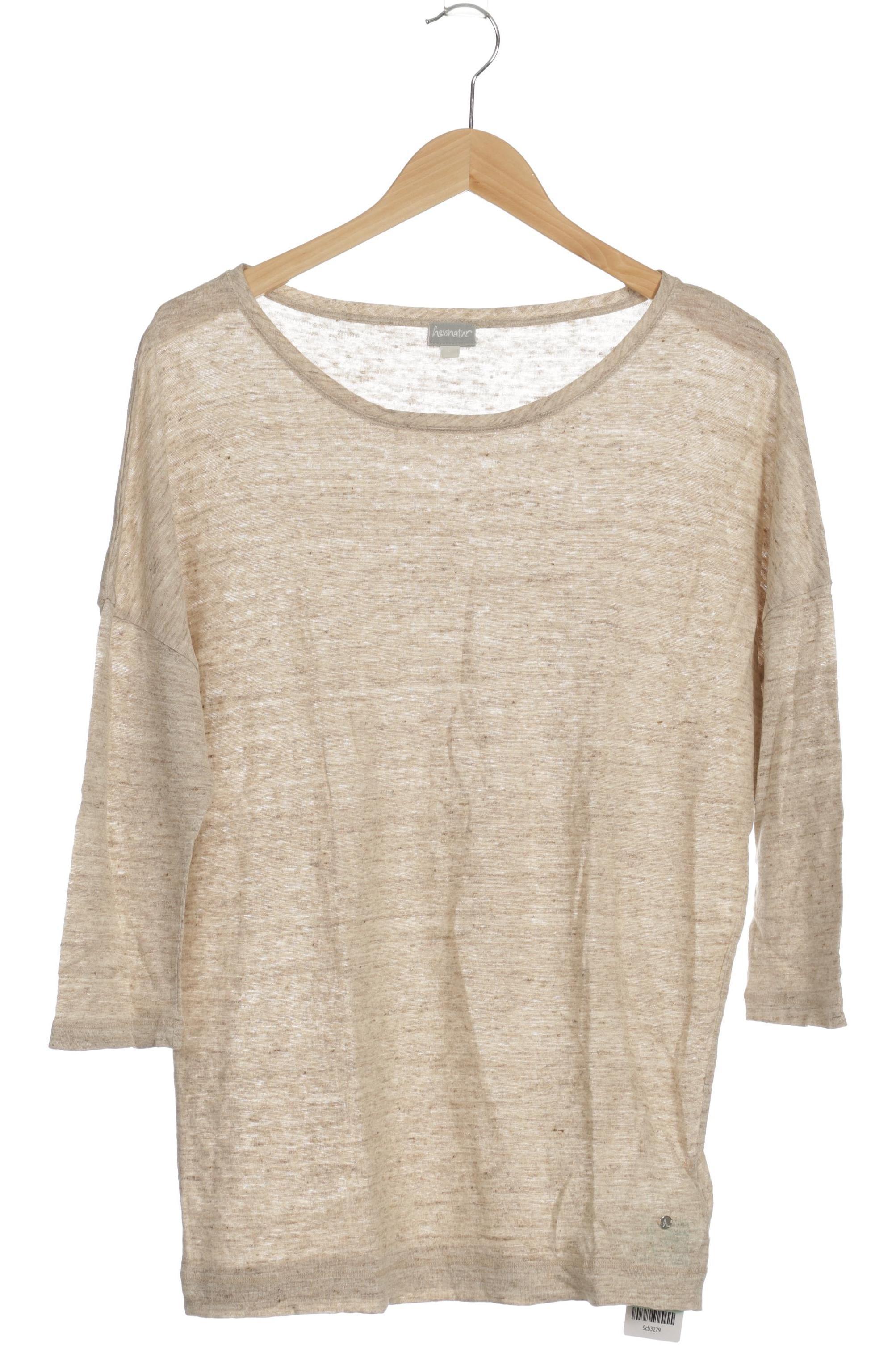 

hessnatur Damen Langarmshirt, beige, Gr.