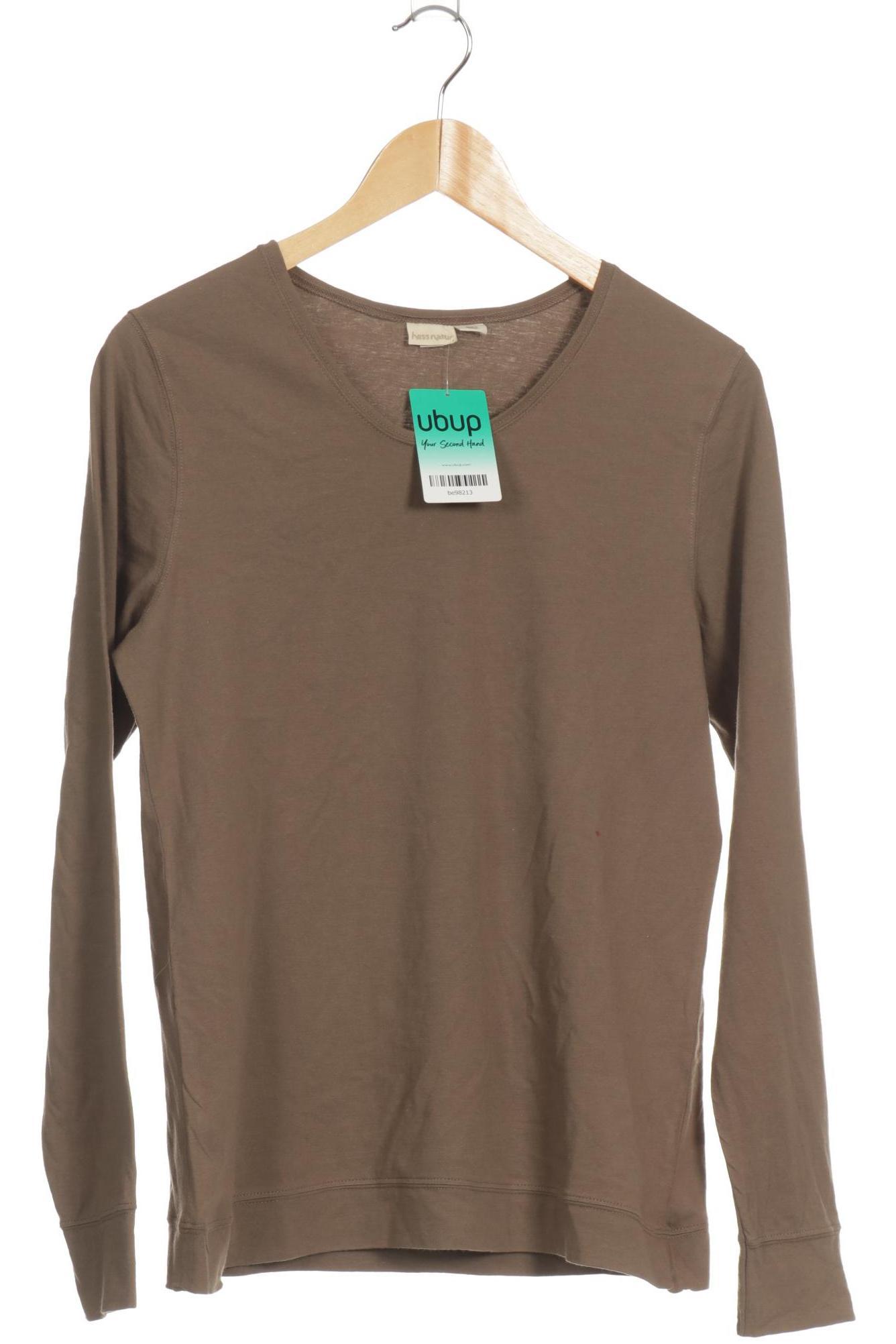 

hessnatur Damen Langarmshirt, braun, Gr. 40